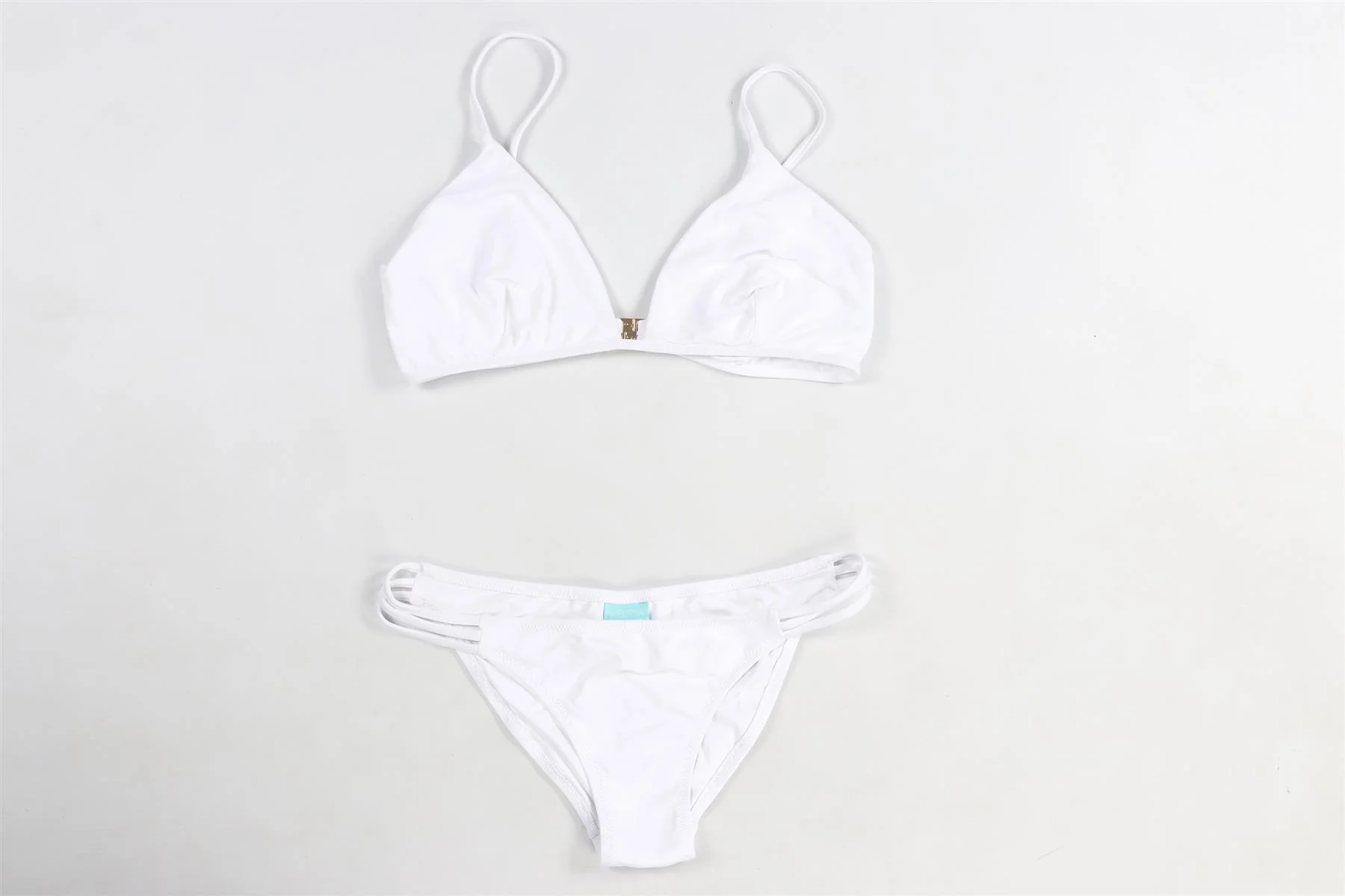MELISSA ODABASH WHITE BIKINI UK 10-14 - Image 2