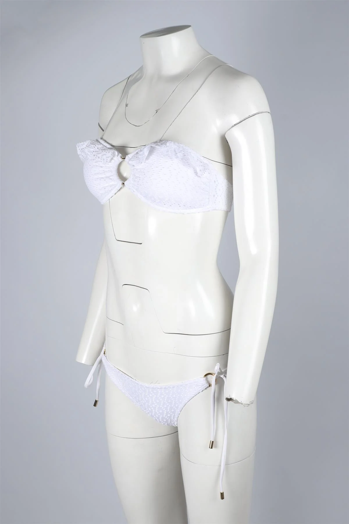 MELISSA ODABASH WHITE BIKINI UK 10 - Image 3
