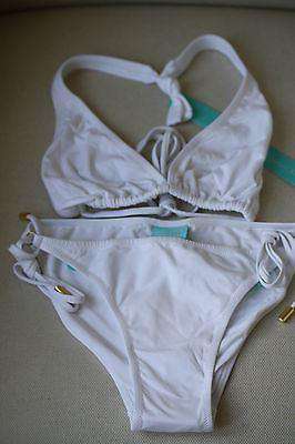 MELISSA ODABASH WHITE BRIDAL HONEYMOON HEN PARTY BIKINI IT 42 UK 10 - Image 3
