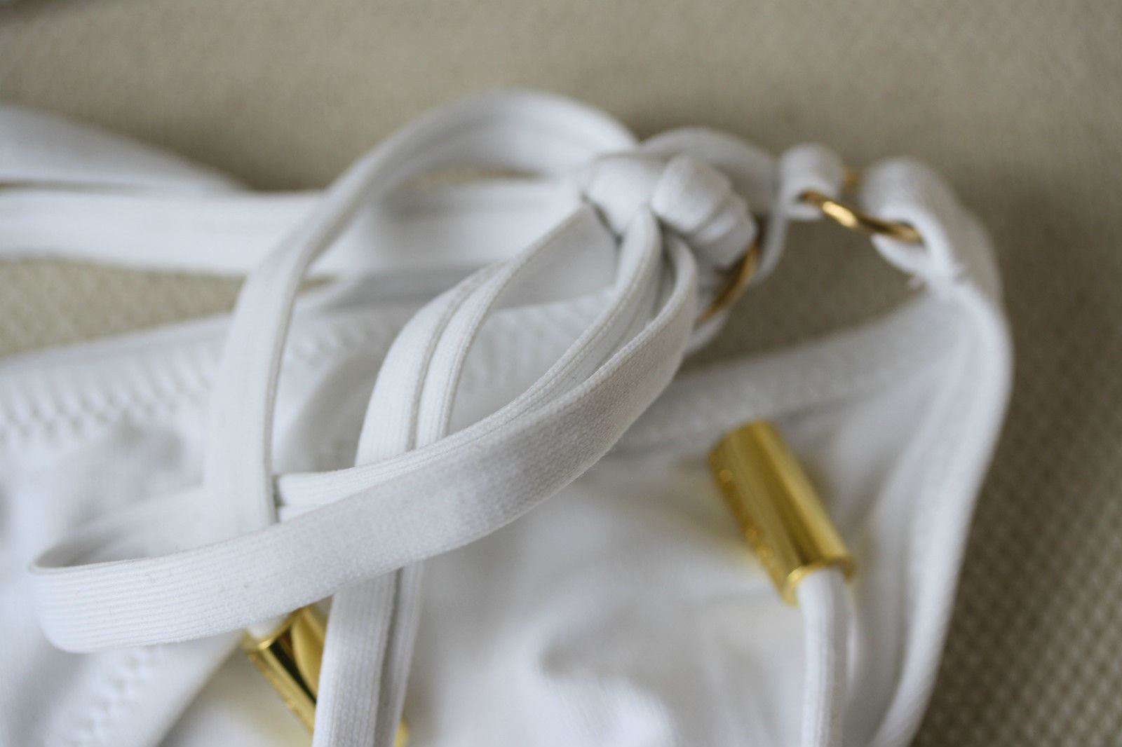 MELISSA ODABASH WHITE MAUI CORSICA BIKINI UK 8/10 - Image 4