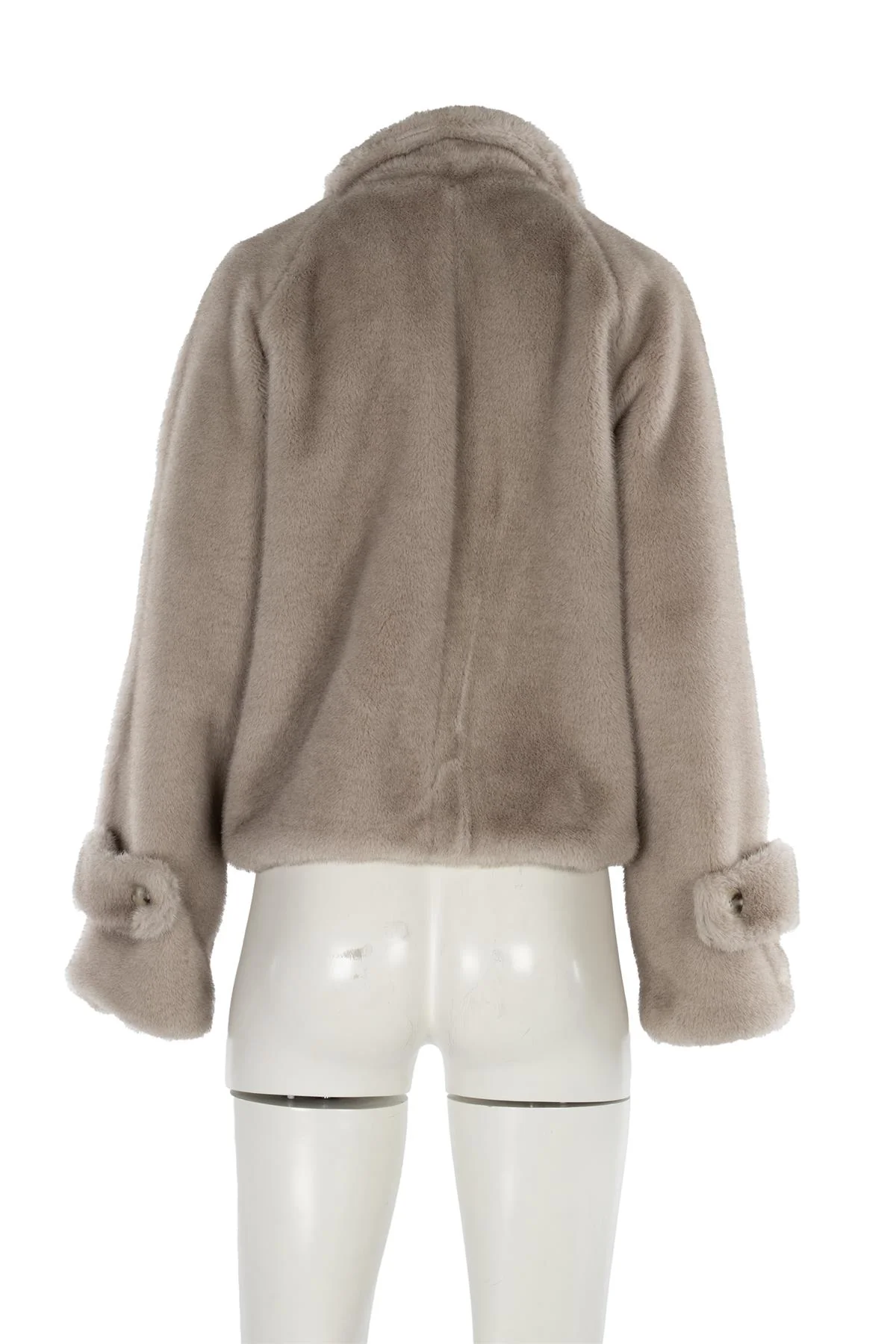 MEOTINE GREY KELLY FAUX FUR JACKET XSMALL - SMALL - Image 4