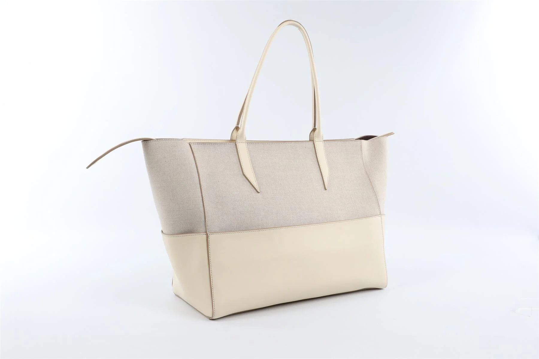 MÉTIER CREAM INCOGNITO SMALL LINEN TOTE BAG - Image 3