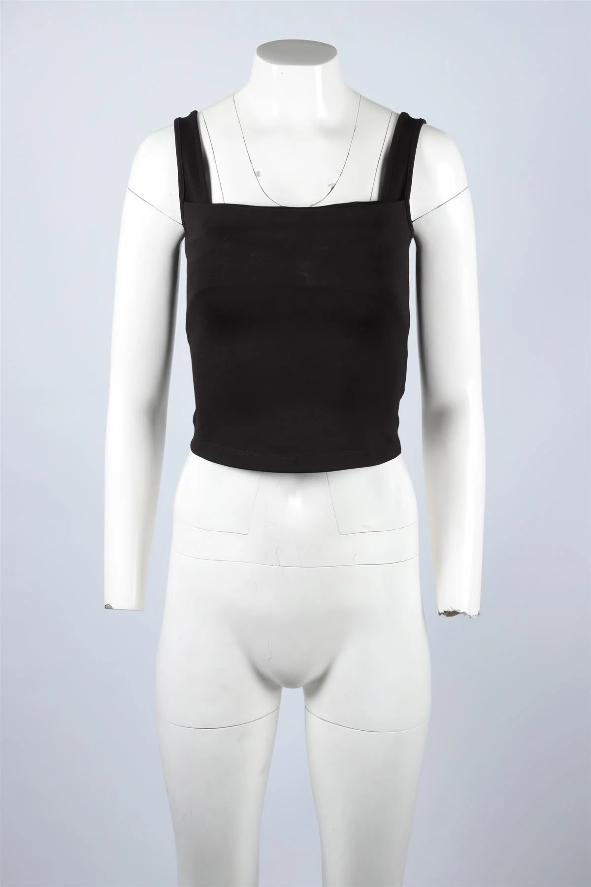 MIAOU BLACK JERSEY TOP XSMALL - Image 2