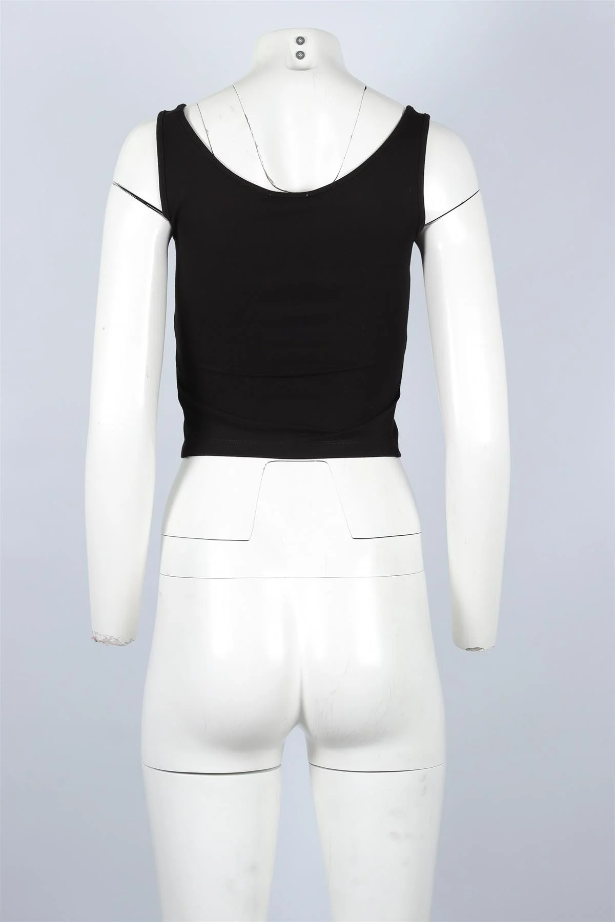 MIAOU BLACK JERSEY TOP XSMALL - Image 4