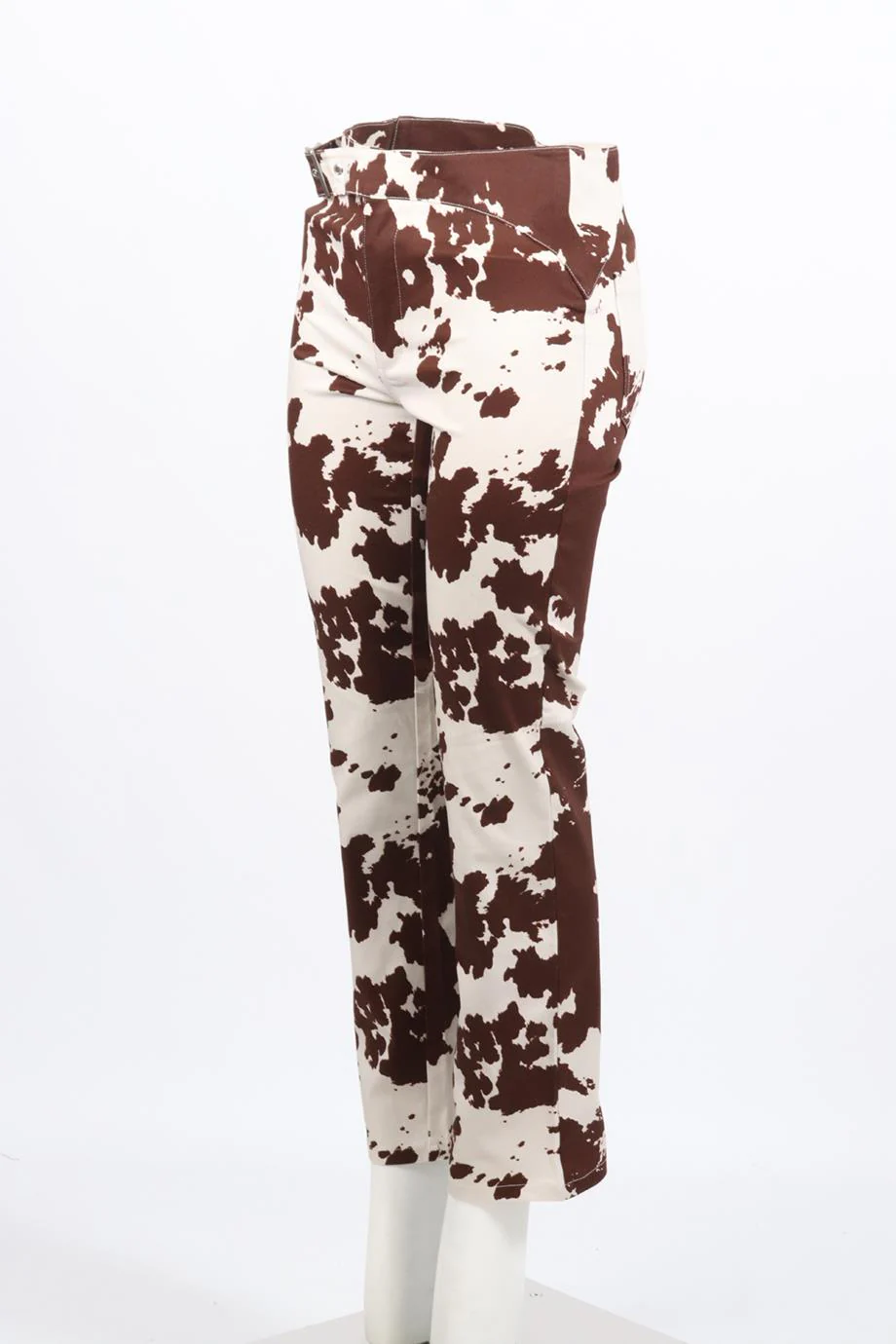 MIAOU COTTON BLEND STRAIGHT LEG PANTS SMALL - Image 3
