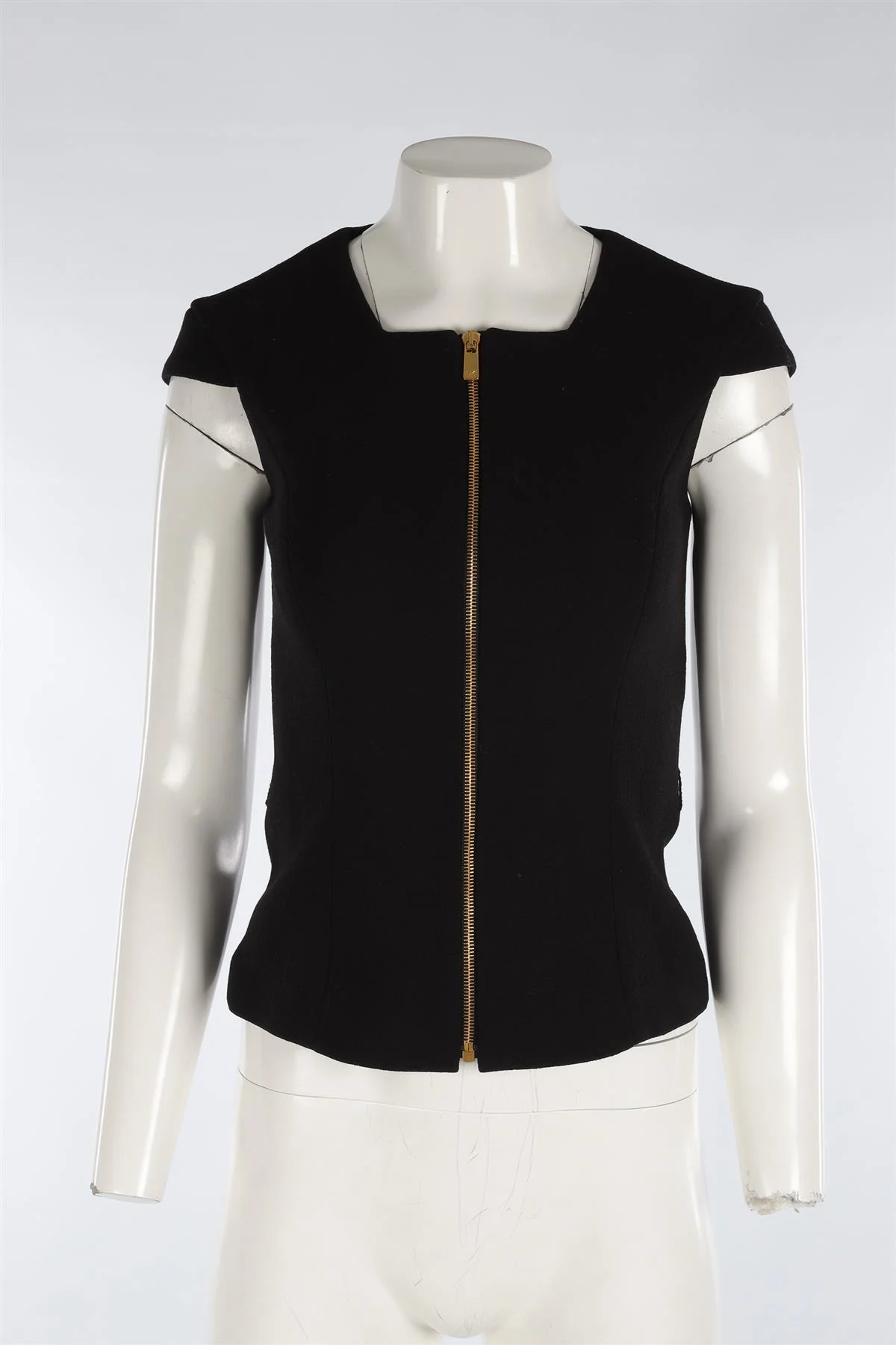 MICHAEL KORS BLACK CREPE TOP US 2 UK 6 - Image 2