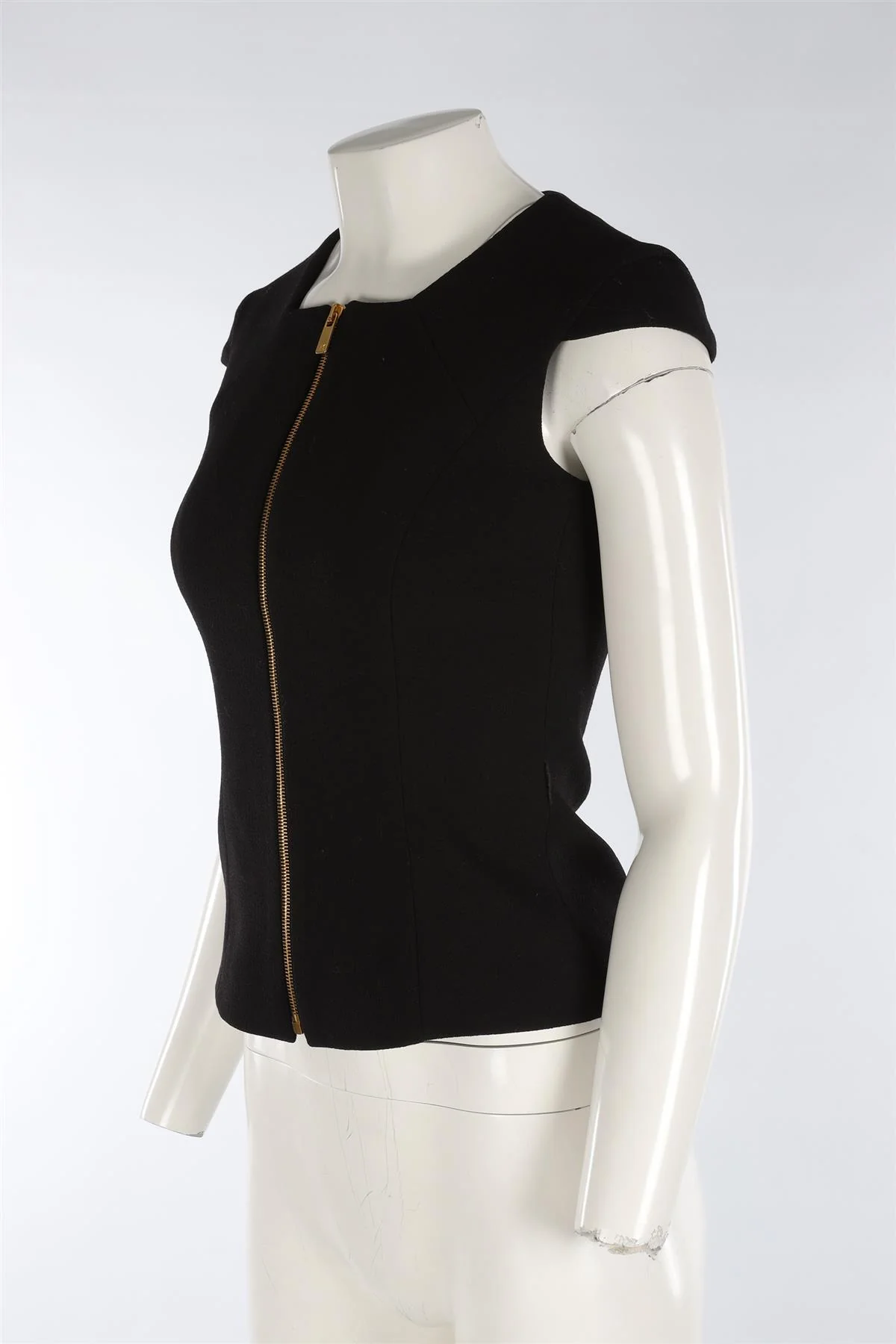 MICHAEL KORS BLACK CREPE TOP US 2 UK 6 - Image 3