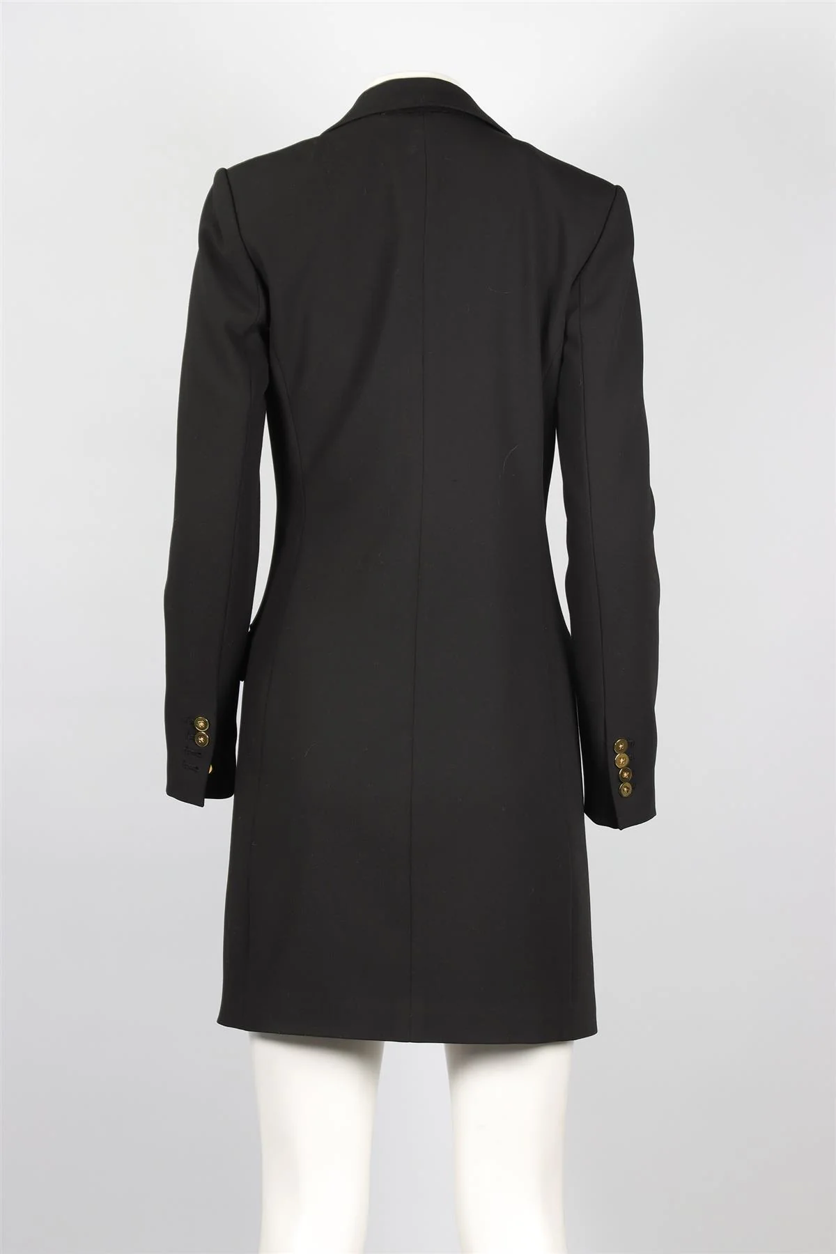 MICHAEL KORS BLACK WOOL COAT US 6 UK 10 - Image 4
