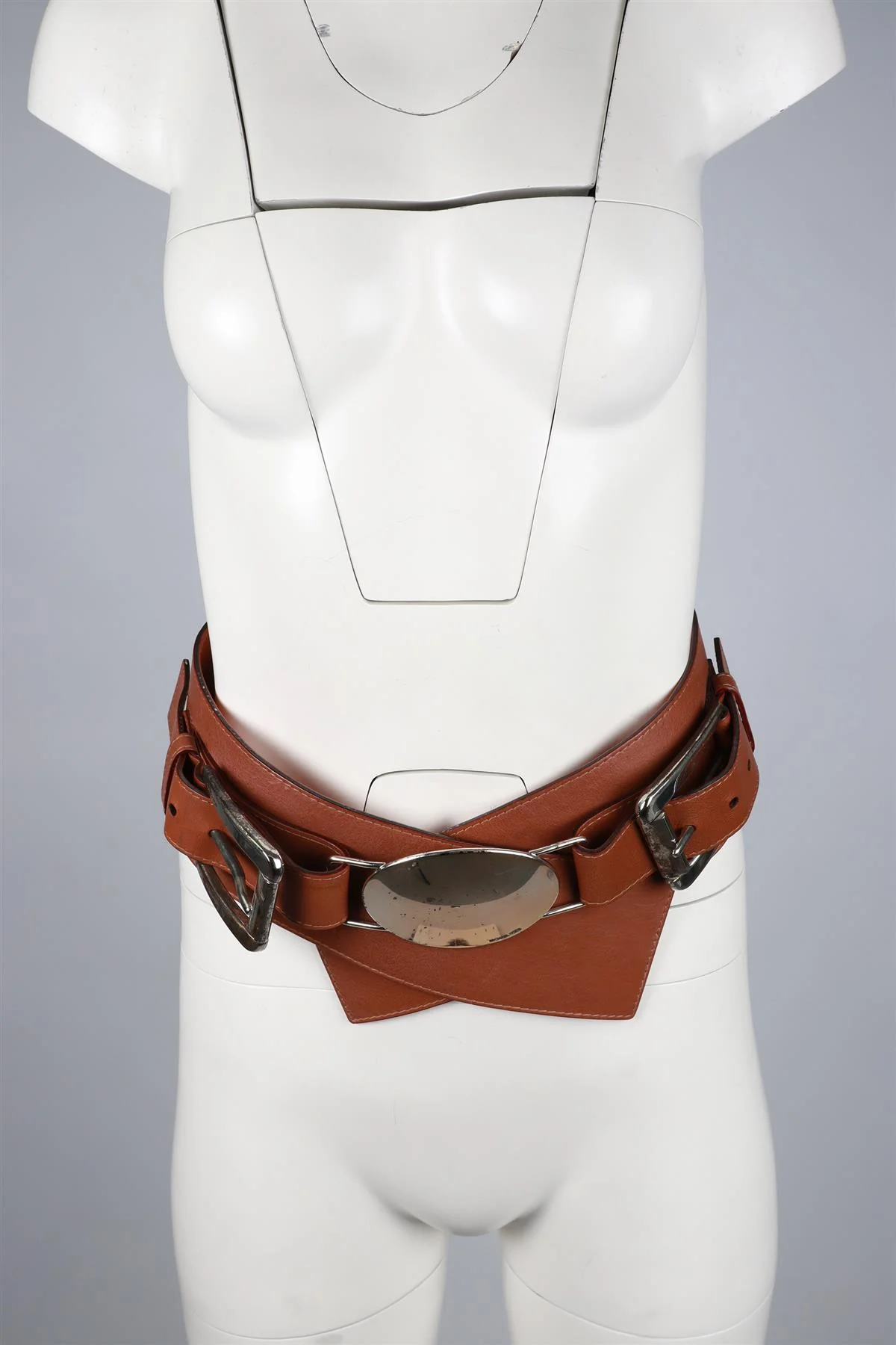 MICHAEL KORS BROWN LEATHER WAIST BELT SMALL - Image 10