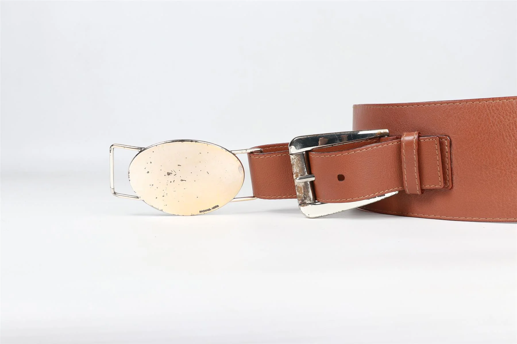 MICHAEL KORS BROWN LEATHER WAIST BELT SMALL - Image 3