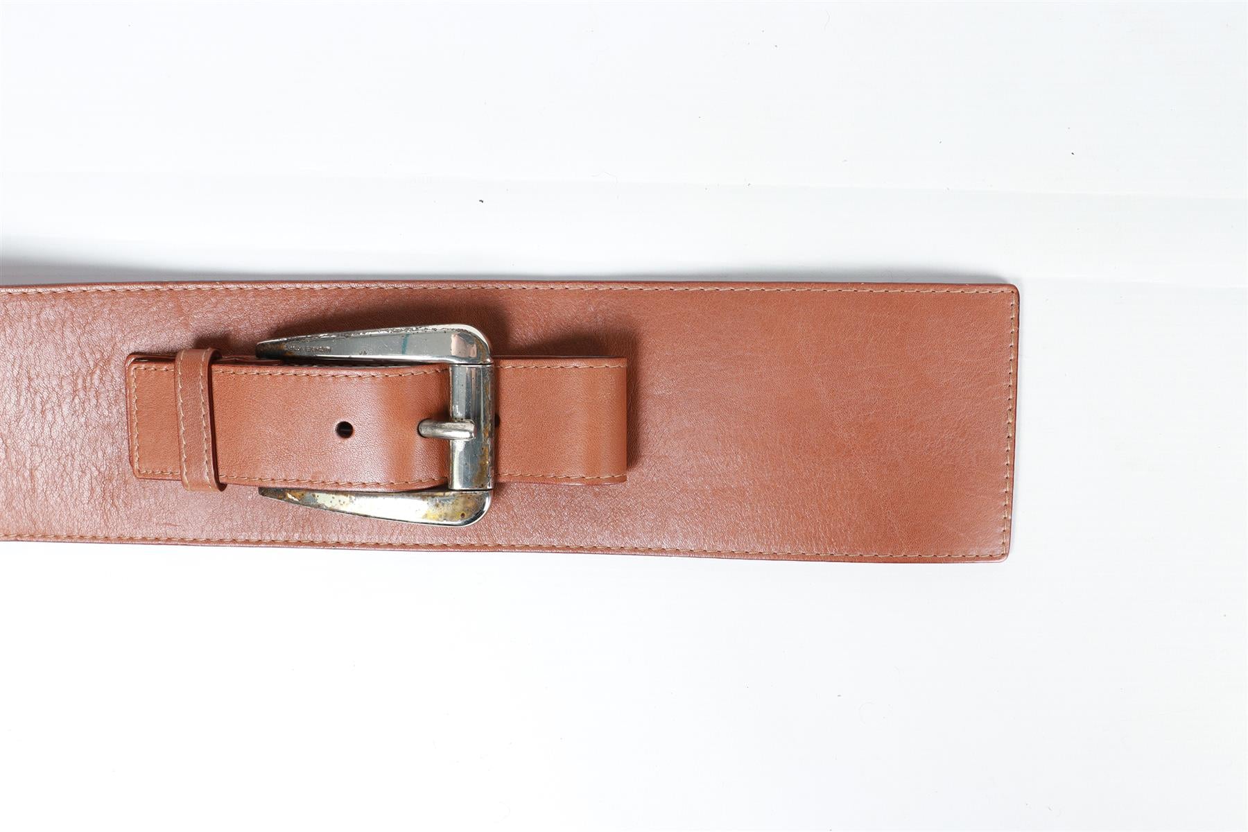 MICHAEL KORS BROWN LEATHER WAIST BELT SMALL - Image 6