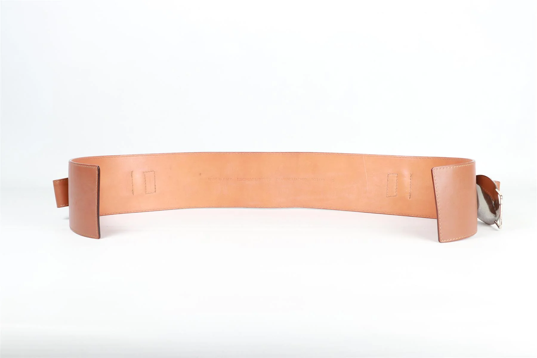 MICHAEL KORS BROWN LEATHER WAIST BELT SMALL - Image 9