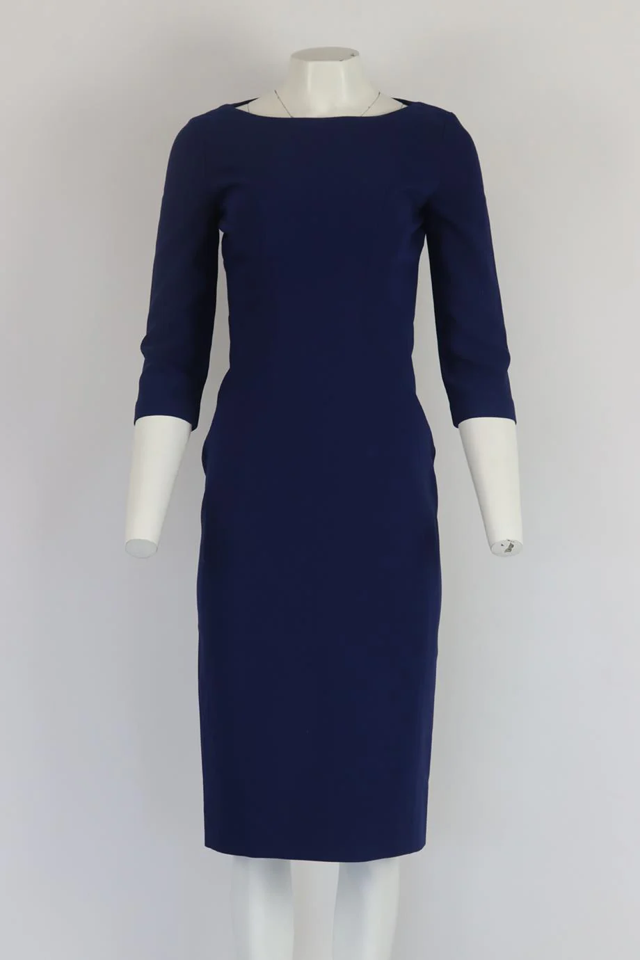 MICHAEL KORS COLLECTION STRETCH WOOL CREPE MIDI DRESS US 4 UK 8 - Image 2