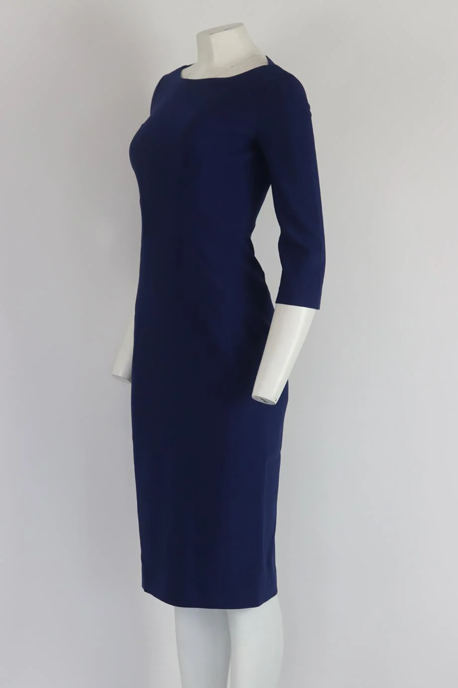 MICHAEL KORS COLLECTION STRETCH WOOL CREPE MIDI DRESS US 4 UK 8 - Image 3