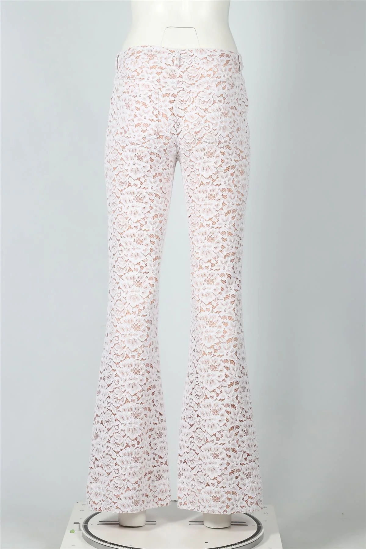 MICHAEL KORS COLLECTION WHITE LACE FLARED PANTS US 6 UK 10 - Image 4