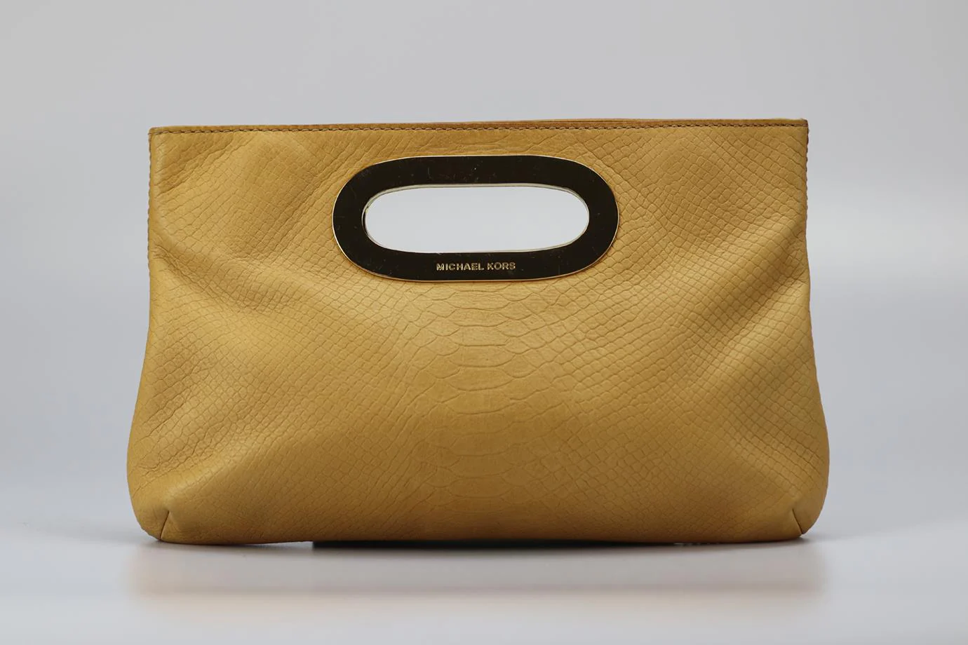 MICHAEL KORS CROC EMBOSSED LEATHER TOTE BAG - Image 2