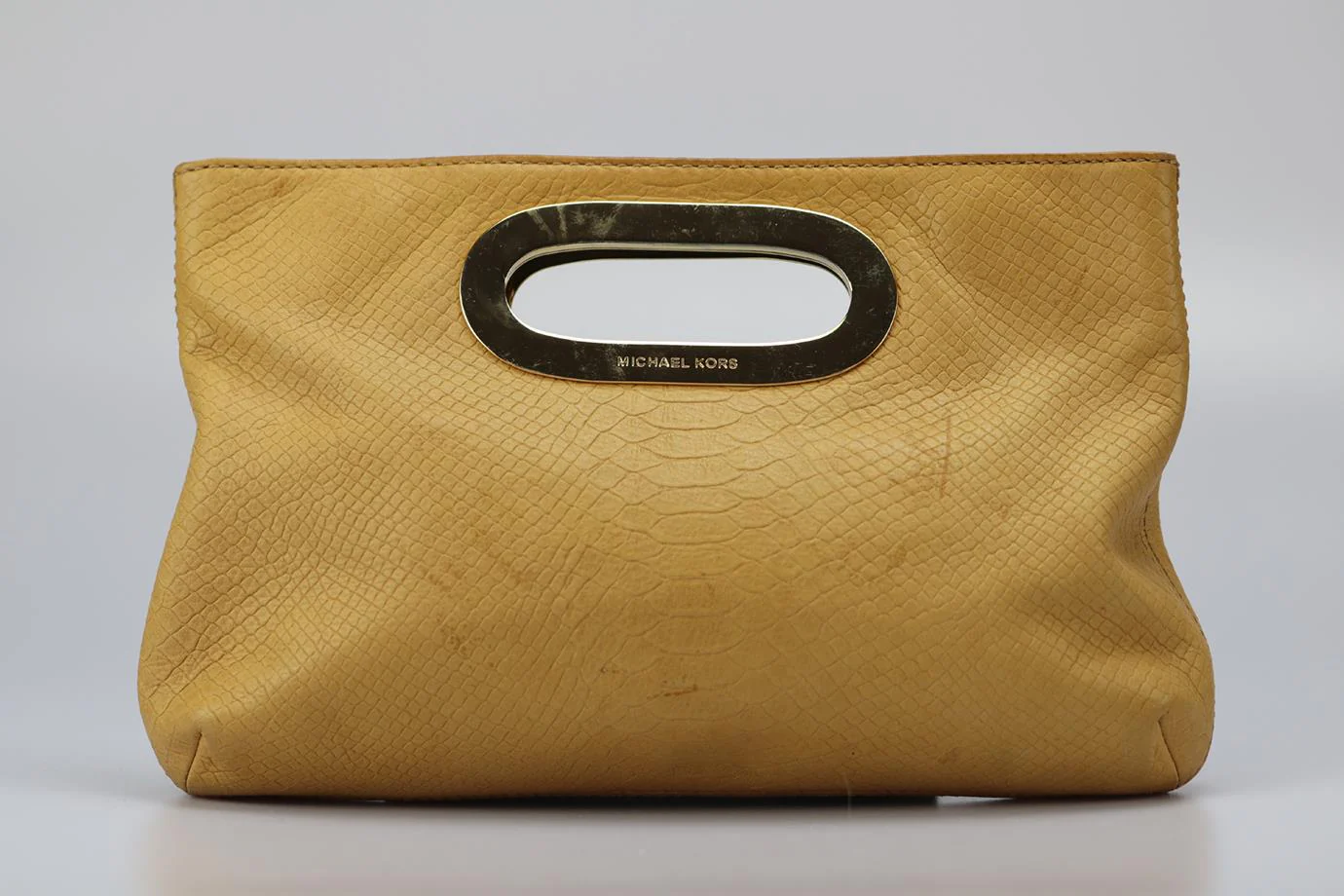 MICHAEL KORS CROC EMBOSSED LEATHER TOTE BAG - Image 3