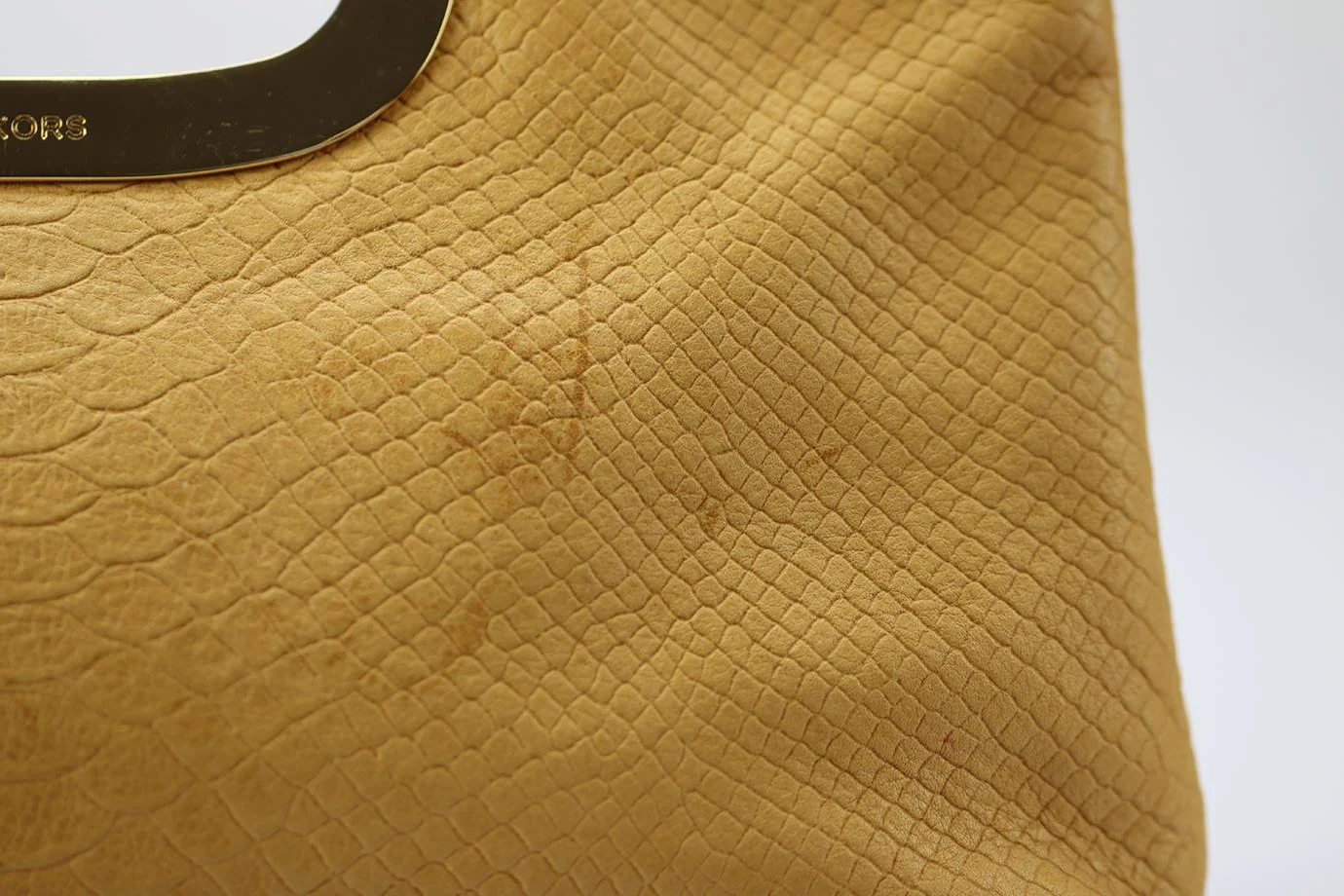 MICHAEL KORS CROC EMBOSSED LEATHER TOTE BAG - Image 7