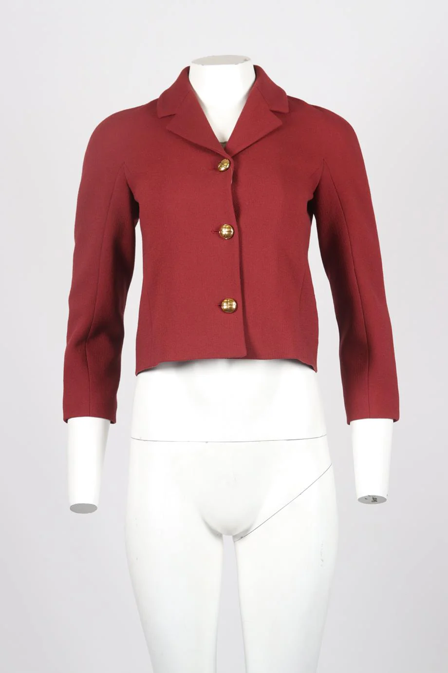 MICHAEL KORS CROPPED WOOL JACKET US 2 UK 6 - Image 2