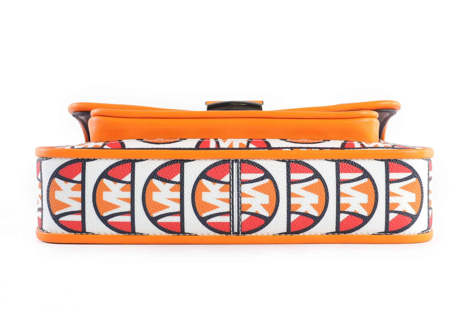 MICHAEL KORS + ELLESSE ORANGE BRADSHAW CANVAS SHOULDER BAG - Image 8