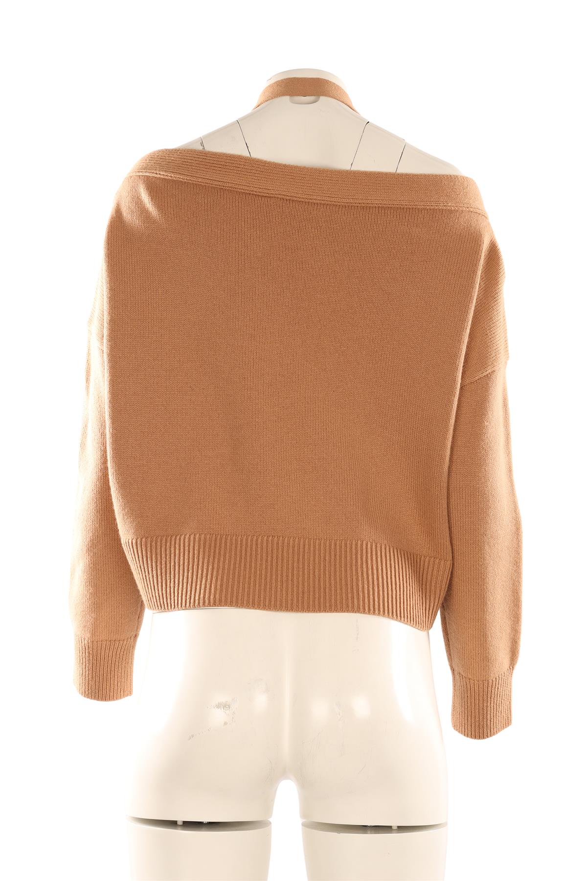 MICHAEL KORS TAN CASHMERE CARDIGAN SMALL - Image 4