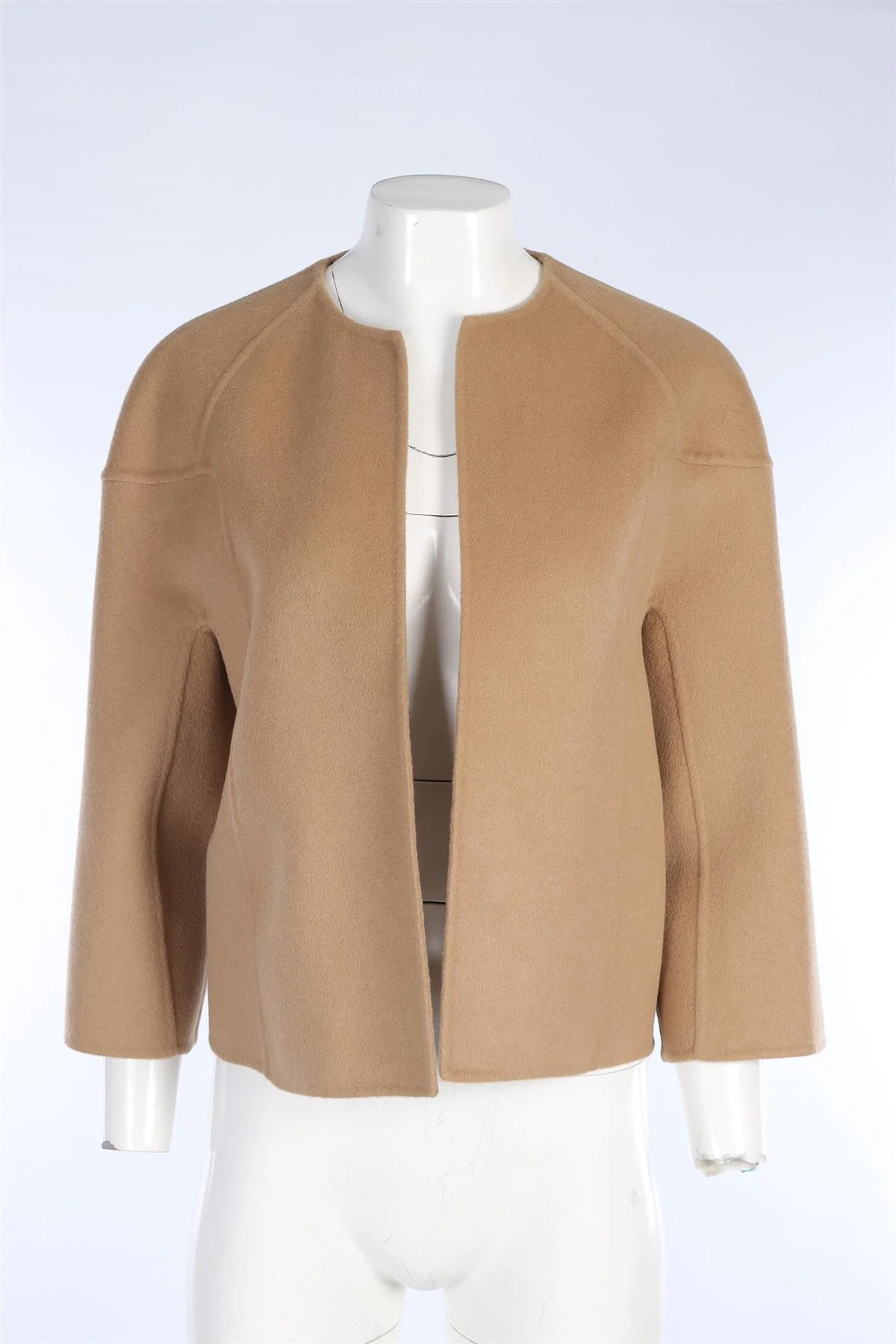 MICHAEL KORS TAN CASHMERE CARDIGAN US 4 UK 8 - Image 2