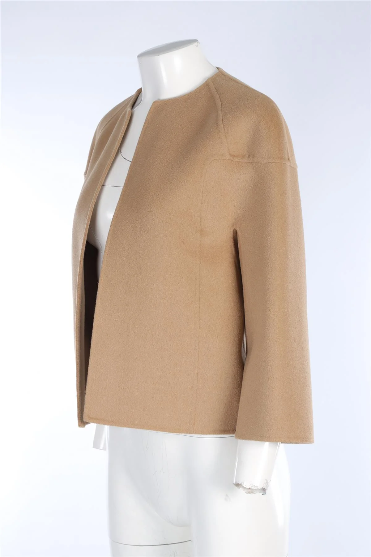 MICHAEL KORS TAN CASHMERE CARDIGAN US 4 UK 8 - Image 3