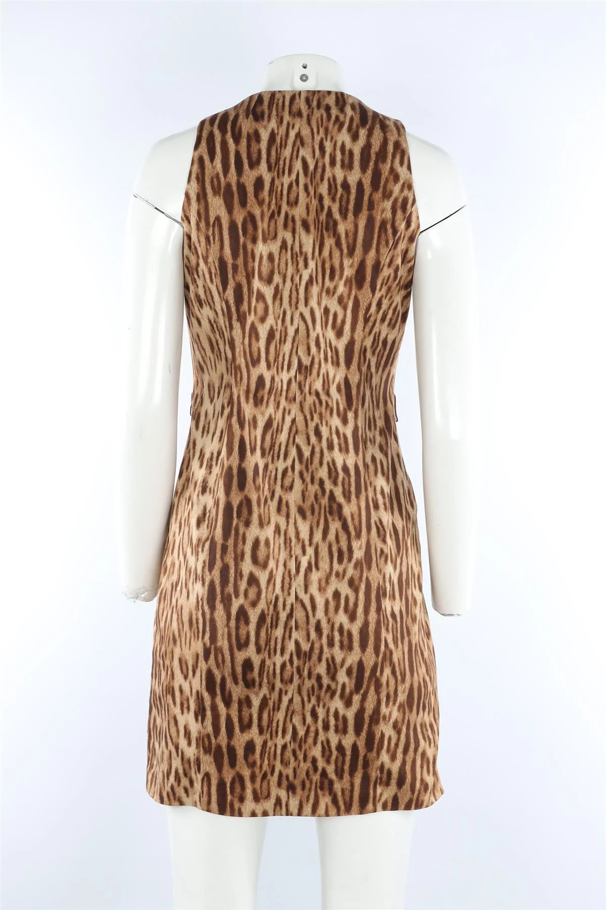 MICHAEL MICHAEL KORS BROWN COTTON MINI DRESS US 4 UK 8 - Image 4