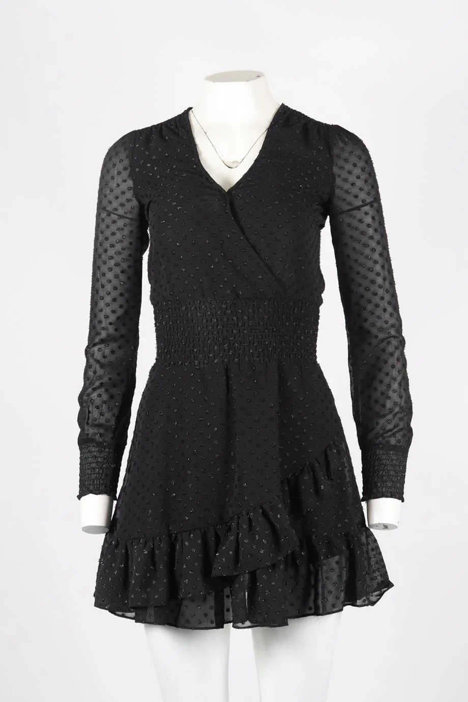 MICHAEL MICHAEL KORS CHIFFON MINI DRESS XXSMALL - Image 2