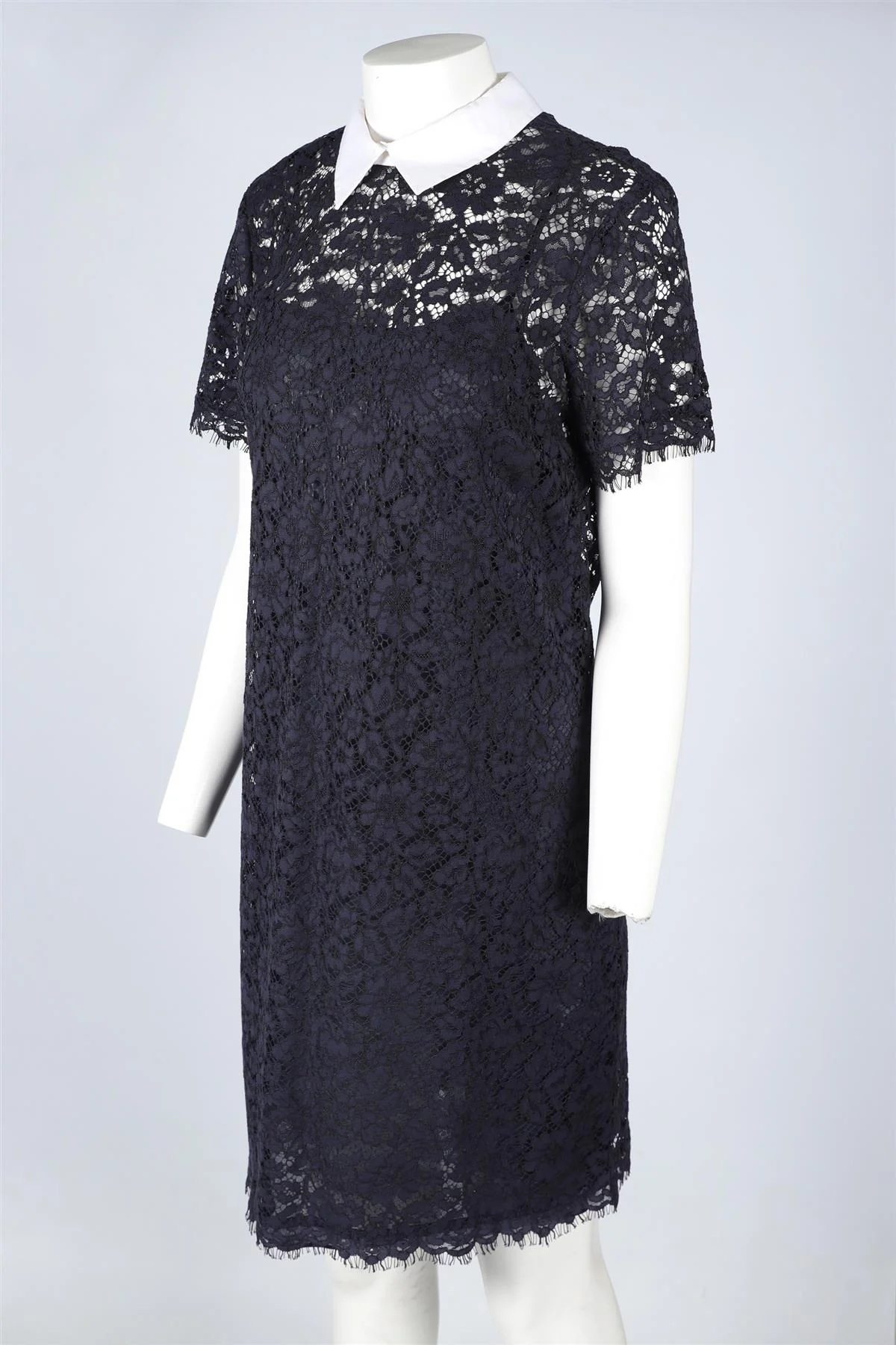 MICHAEL MICHAEL KORS NAVY LACE MINI DRESS US 10 UK 14 - Image 3