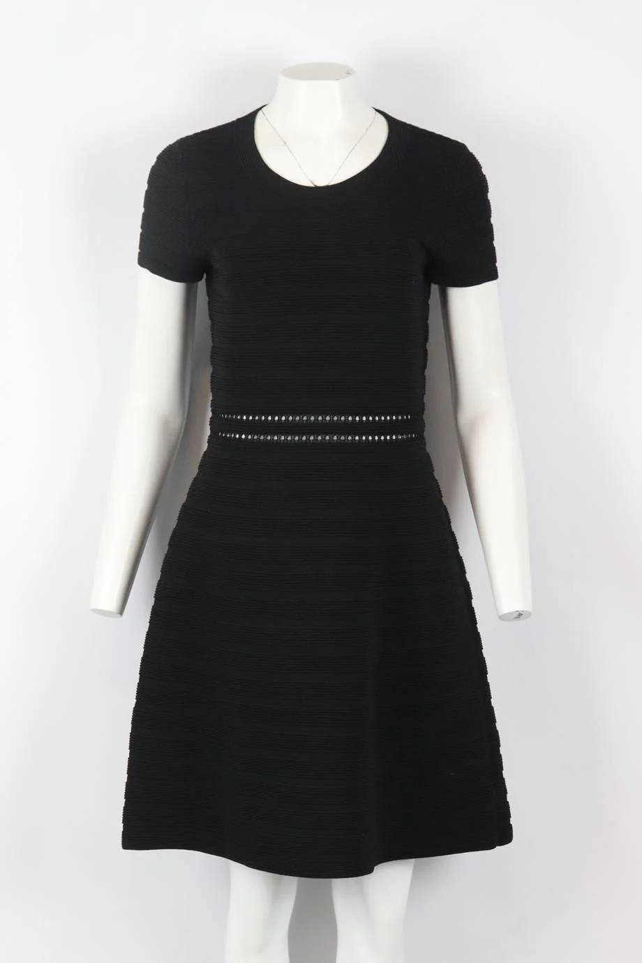 MICHAEL MICHAEL KORS RIBBED KNIT MINI DRESS LARGE - Image 2