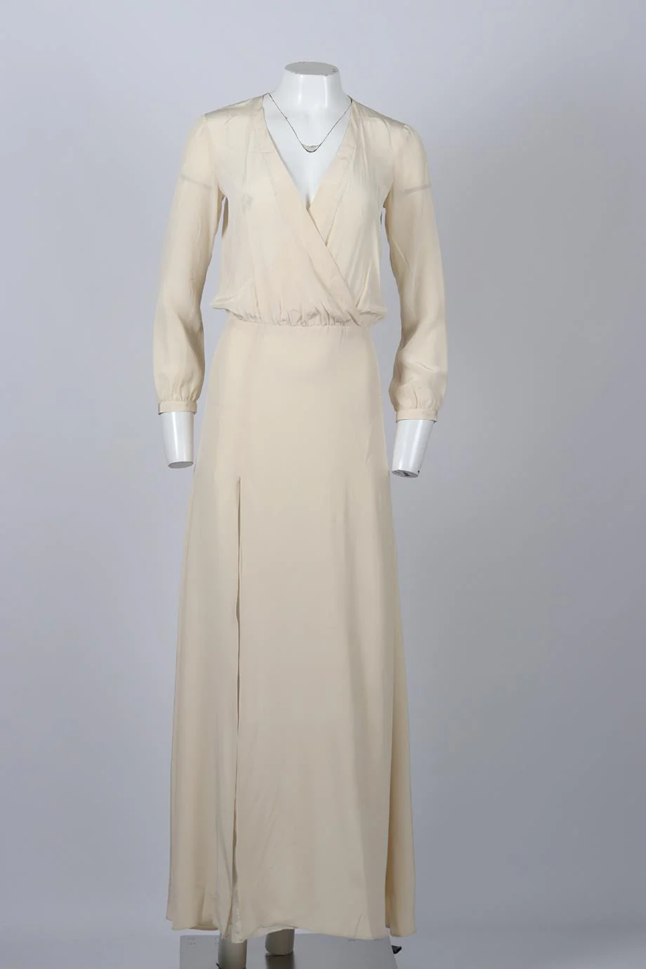 MICHELLE MASON SILK MAXI DRESS US 2 UK 6 - Image 2