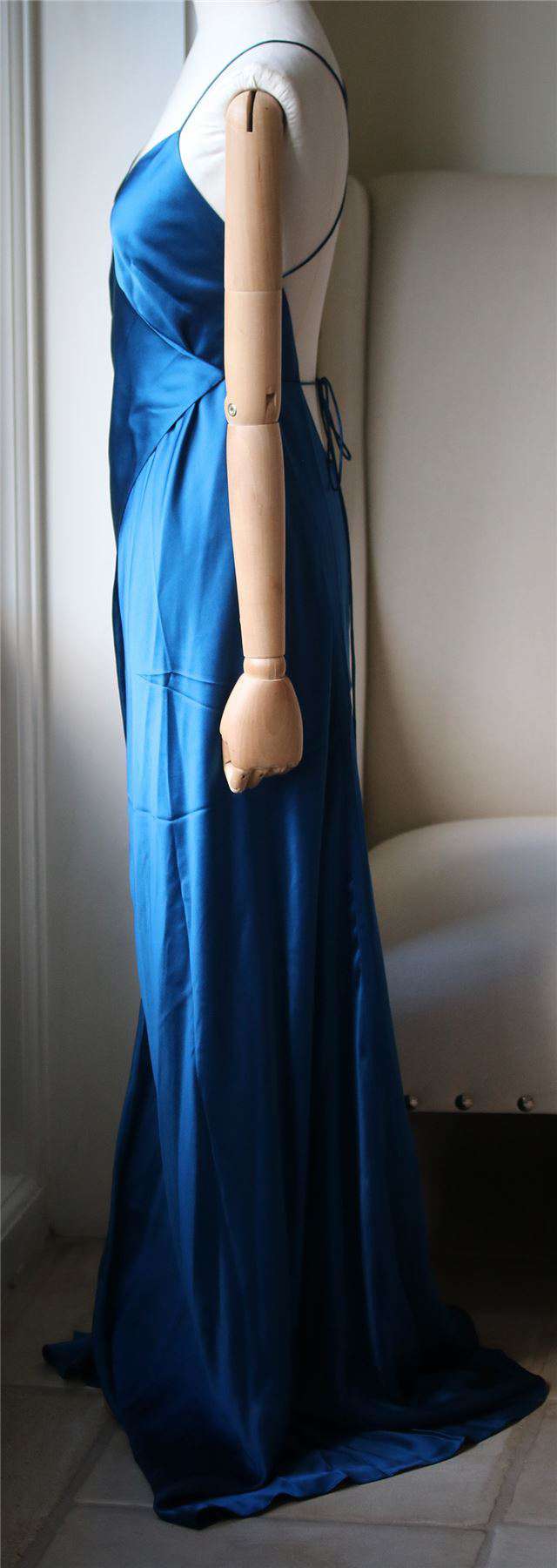 MICHELLE MASON STRAPPY WRAP DRESS US 2 UK 6 - Image 4