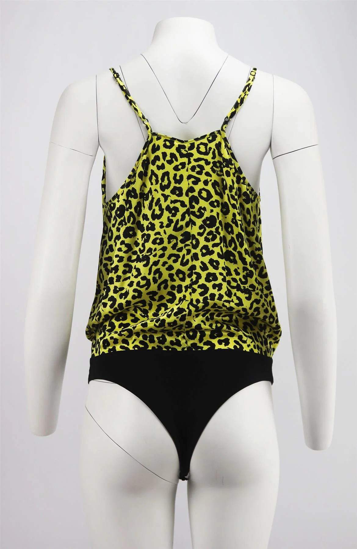 MICHELLE MASON WRAP EFFECT LEOPARD PRINT SILK BODYSUIT US 2 UK 6 - Image 4