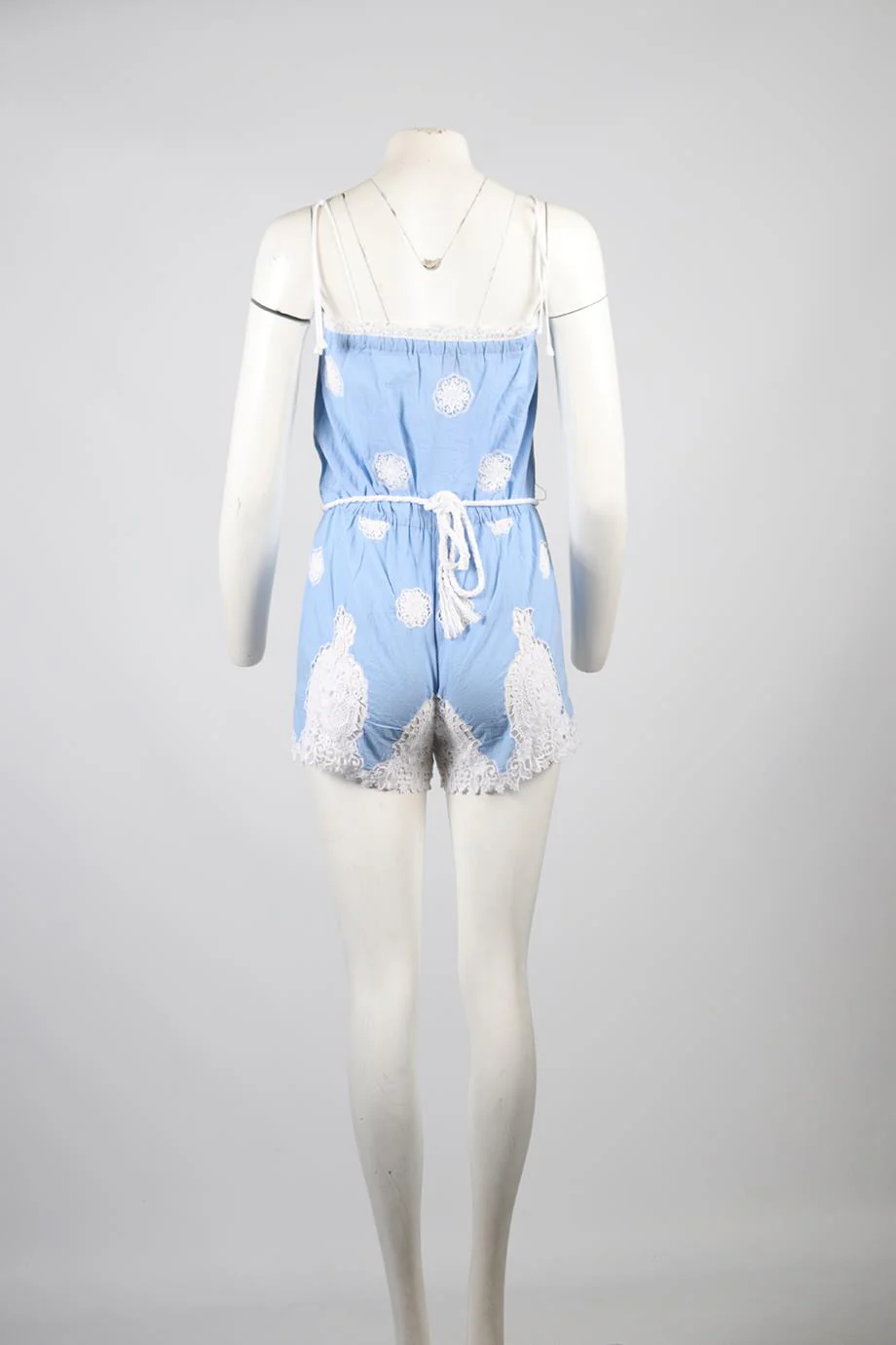 MIGUELINA COTTON PLAYSUIT SMALL - Image 4