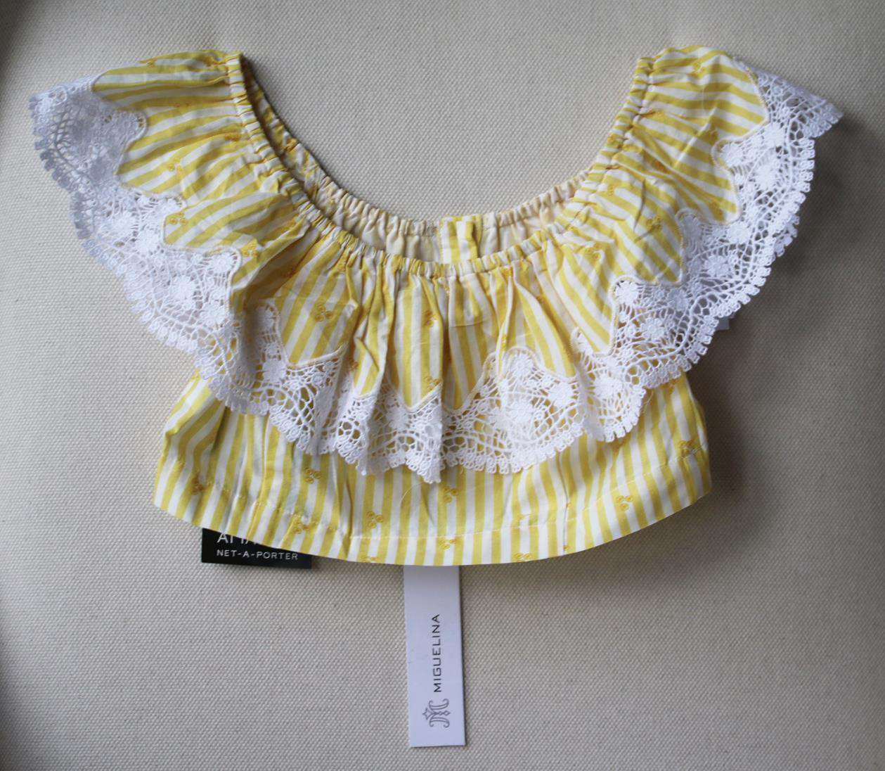 MIGUELINA KIDS GIRLS JENNA CROCHETED STRIPED COTTON TOP 6 YEARS - Image 3