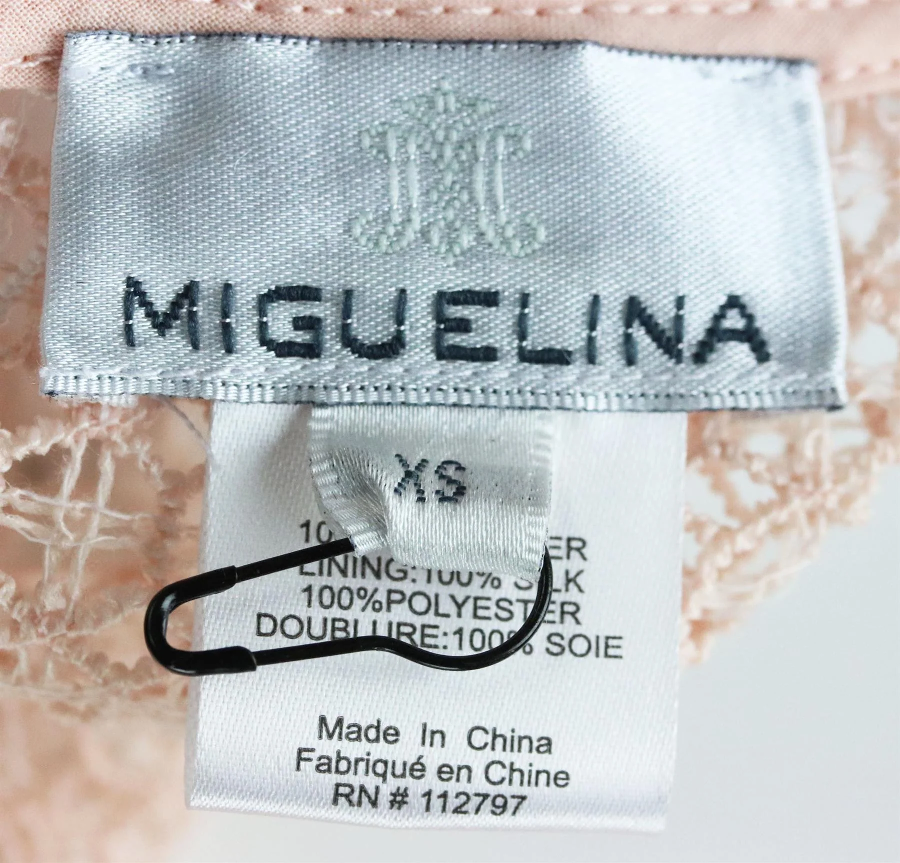 MIGUELINA PARIS EMBROIDERED CROCHETED COTTON MAXI SKIRT XSMALL - Image 5