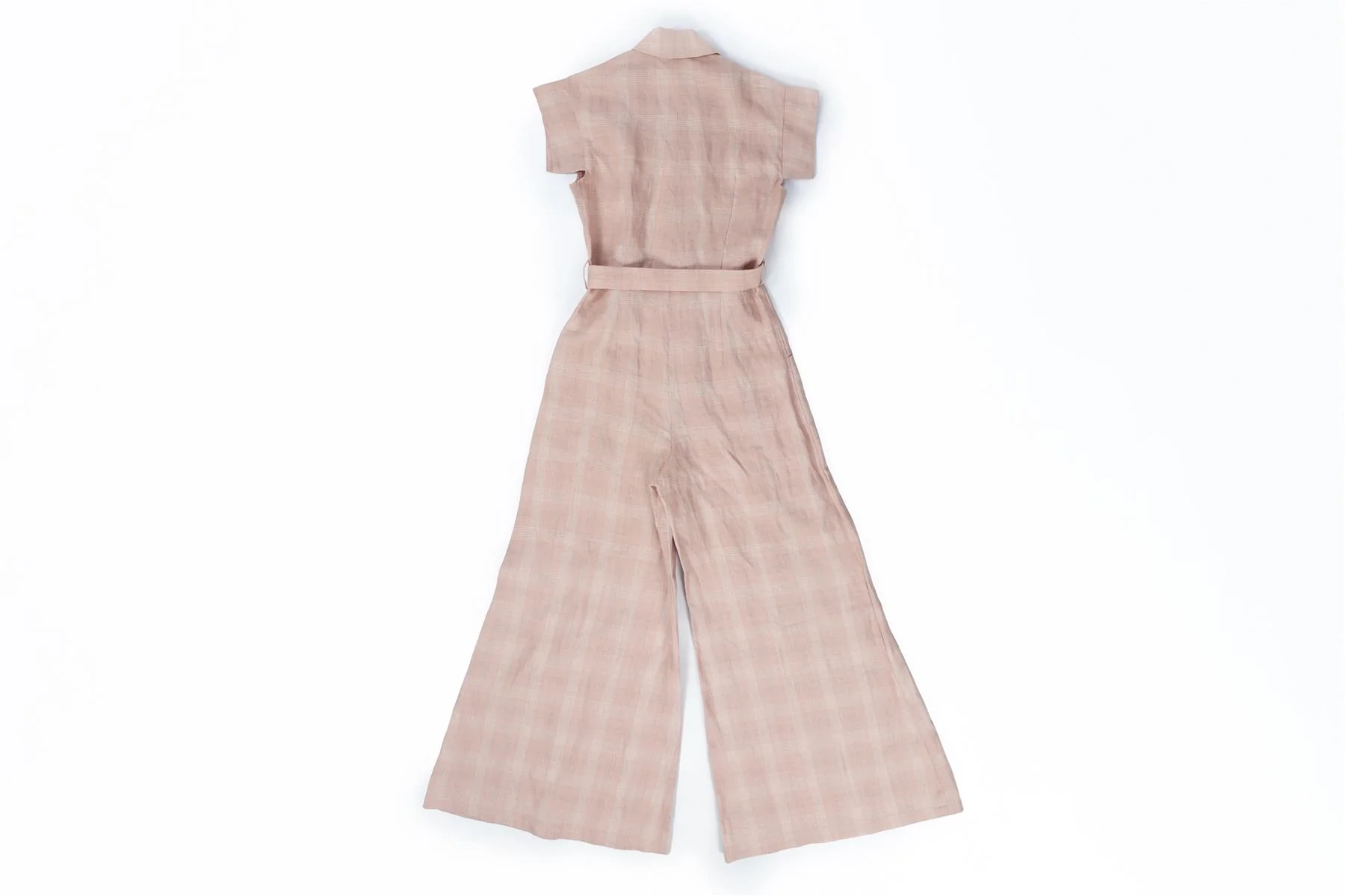 MIGUELINA PINK LINEN JUMPSUIT XSMALL - Image 4