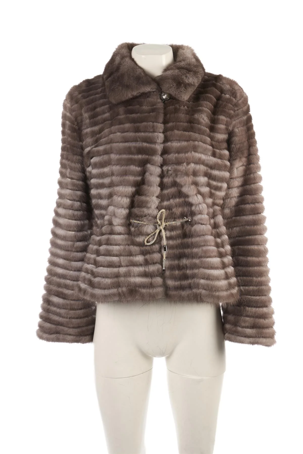 MILADY GREY MINK FUR JACKET FR 40 UK 12 - Image 2