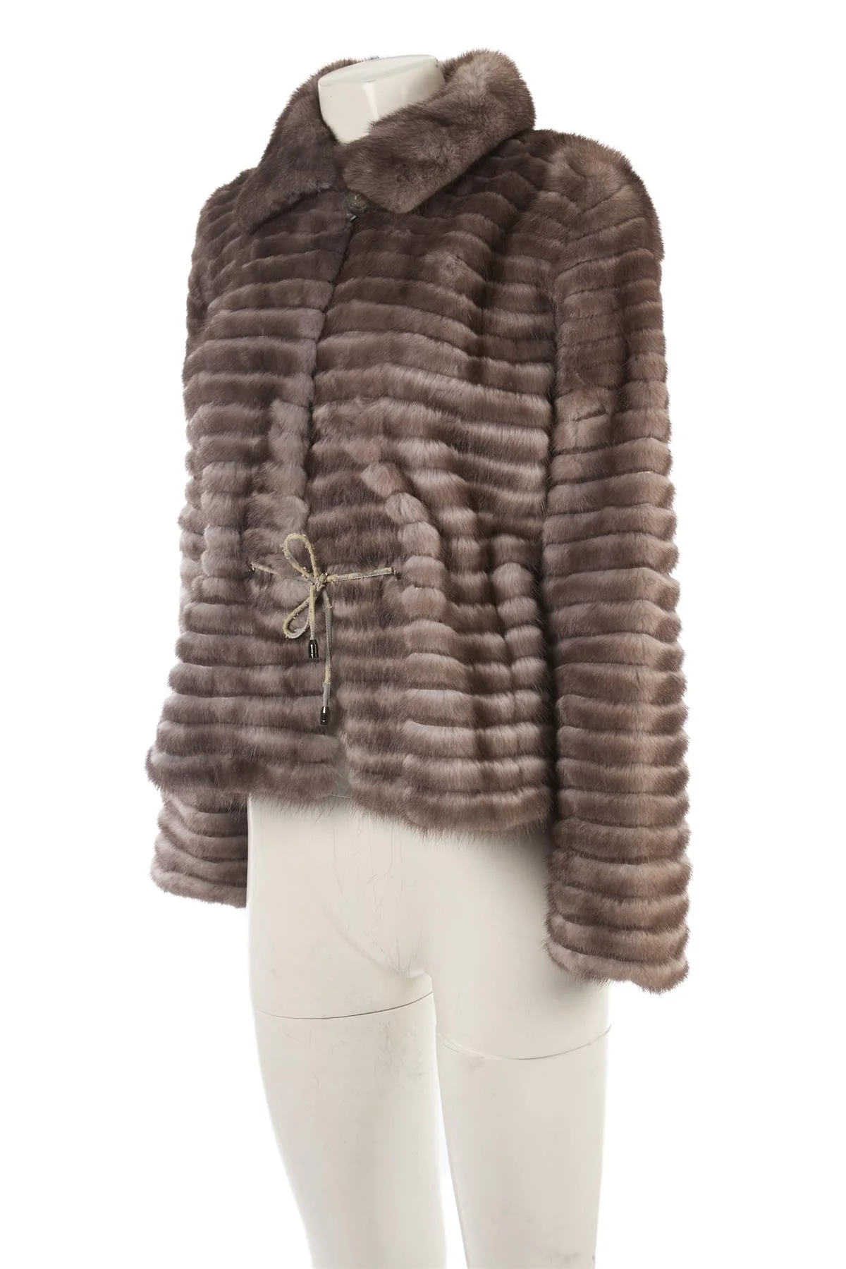 MILADY GREY MINK FUR JACKET FR 40 UK 12 - Image 3