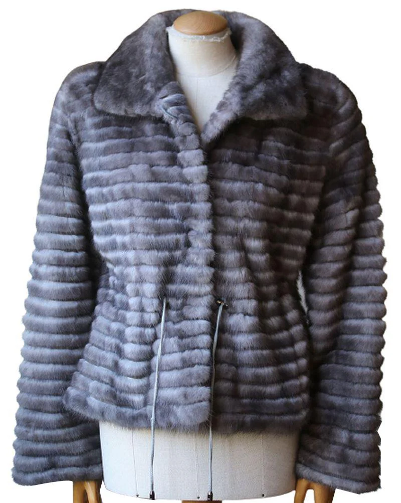 MILADY MINK FUR JACKET IT 40 UK 8 - Image 2