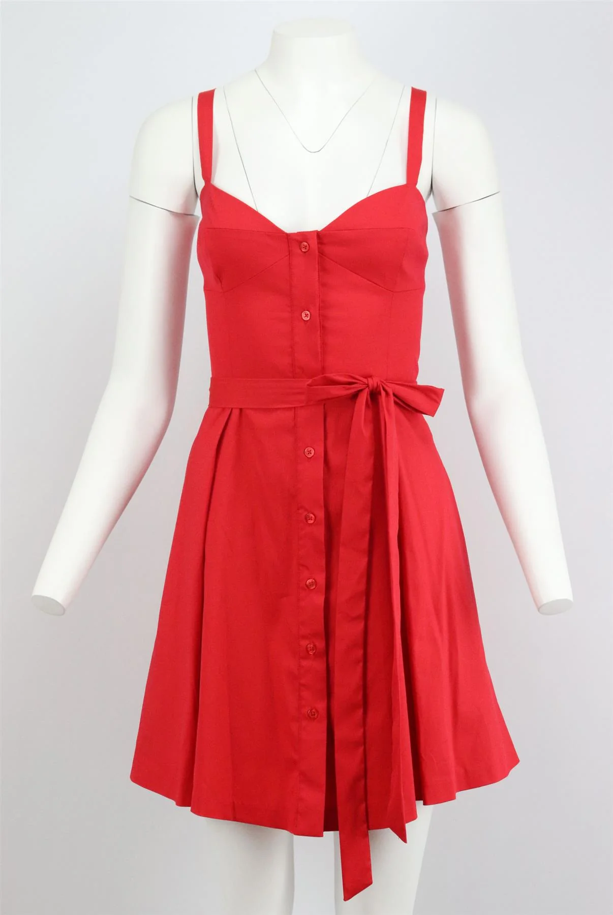 MILLY BELTED COTTON BLEND MINI DRESS US 10 UK 14 - Image 2