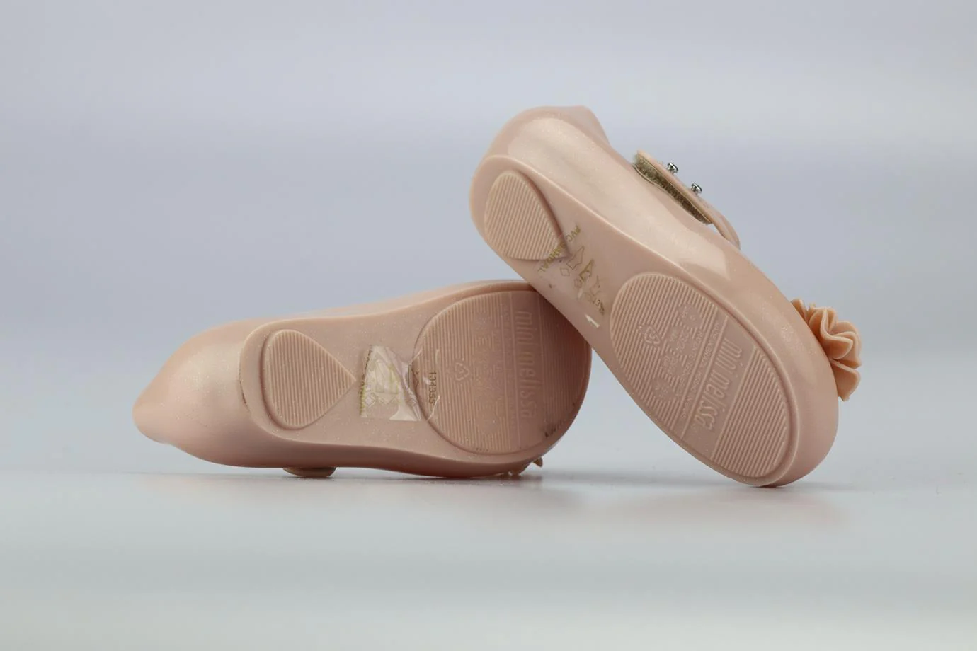 MINI MELISSA BABY GIRLS FLORAL JELLY FLATS EU 25-26 UK 8-8.5 - Image 5