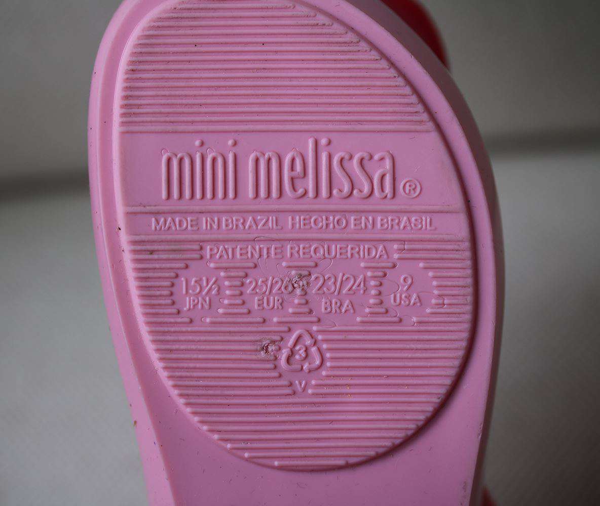 MINI MELISSA GIRLS BEAUTY AND THE BEAST JELLY SHOES EU 25/26 UK 8/9 - Image 9