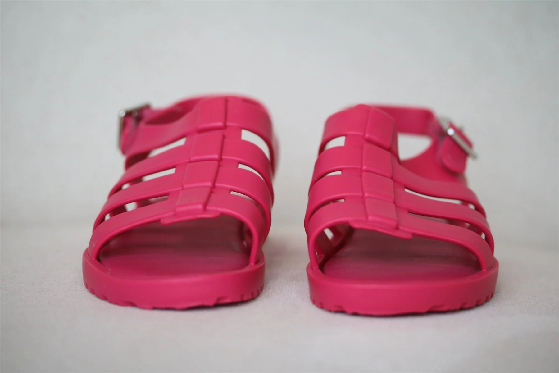 MINI MELISSA GIRLS BRIGHT PINK JELLY SANDALS EU 24 UK 7 - Image 3