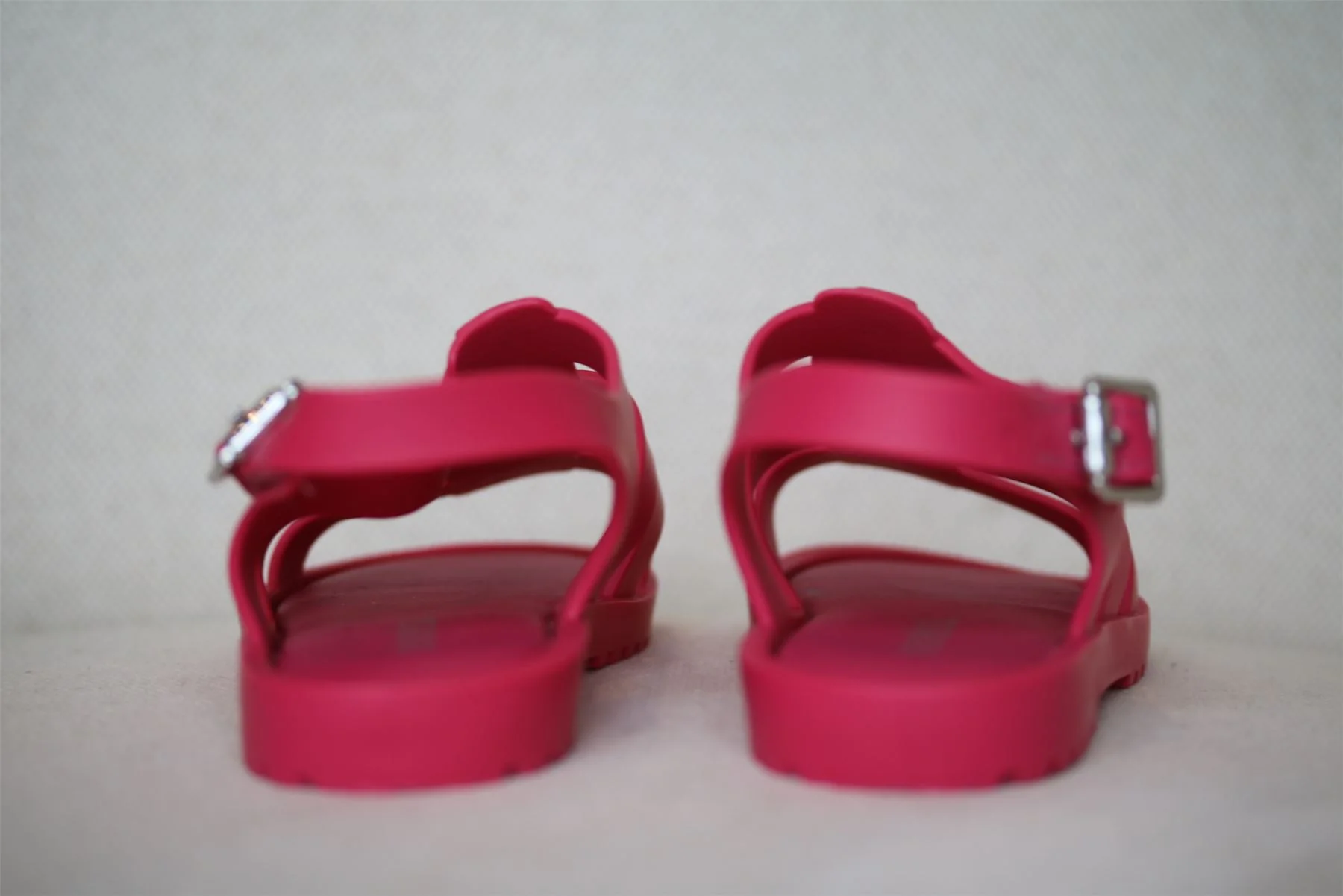 MINI MELISSA GIRLS BRIGHT PINK JELLY SANDALS EU 24 UK 7 - Image 4