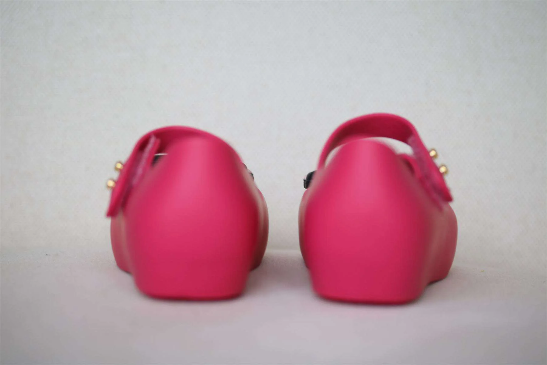 MINI MELISSA GIRLS BRIGHT PINK MINNE MOUSE JELLY SHOES EU 24 UK 7 - Image 4