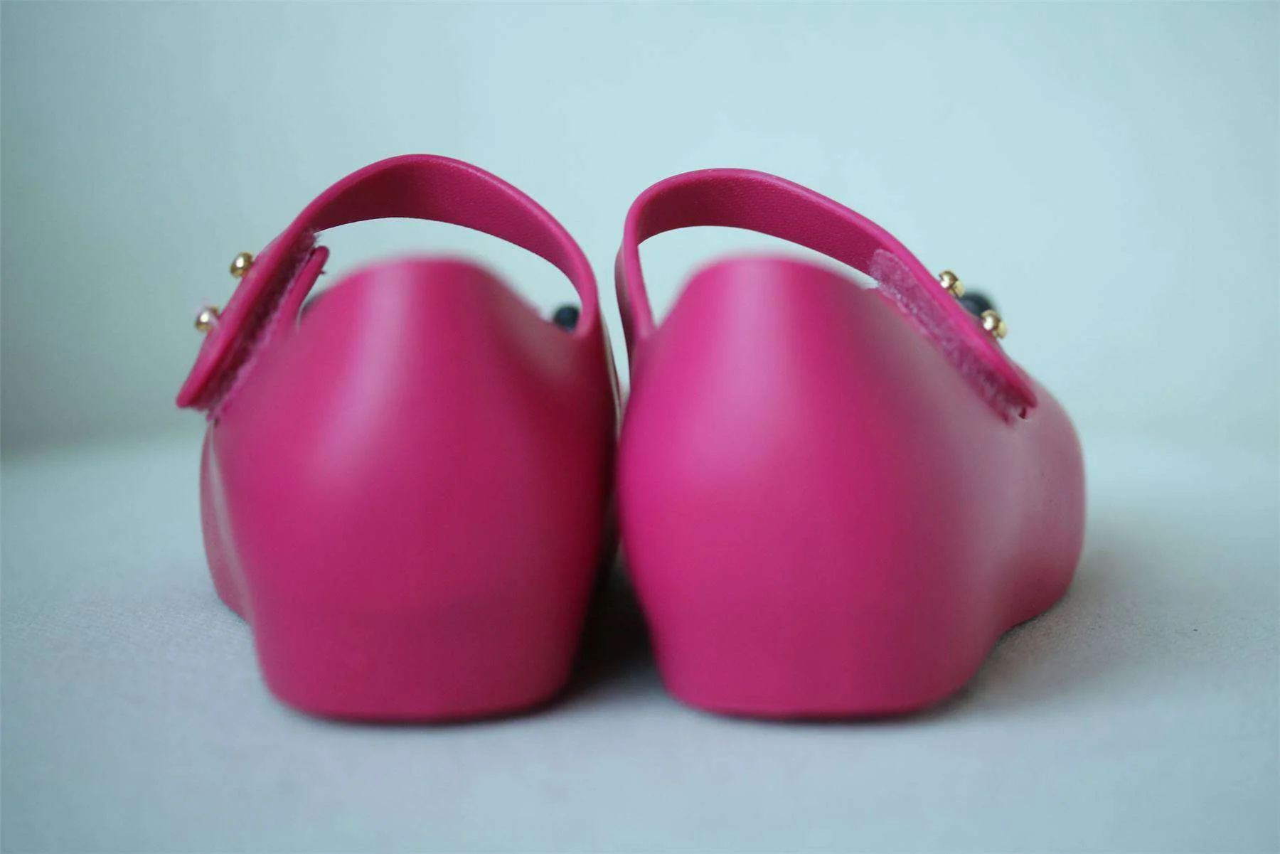 MINI MELISSA GIRLS BRIGHT PINK MINNIE MOUSE JELLY SHOES EU 27 UK 9 - Image 4