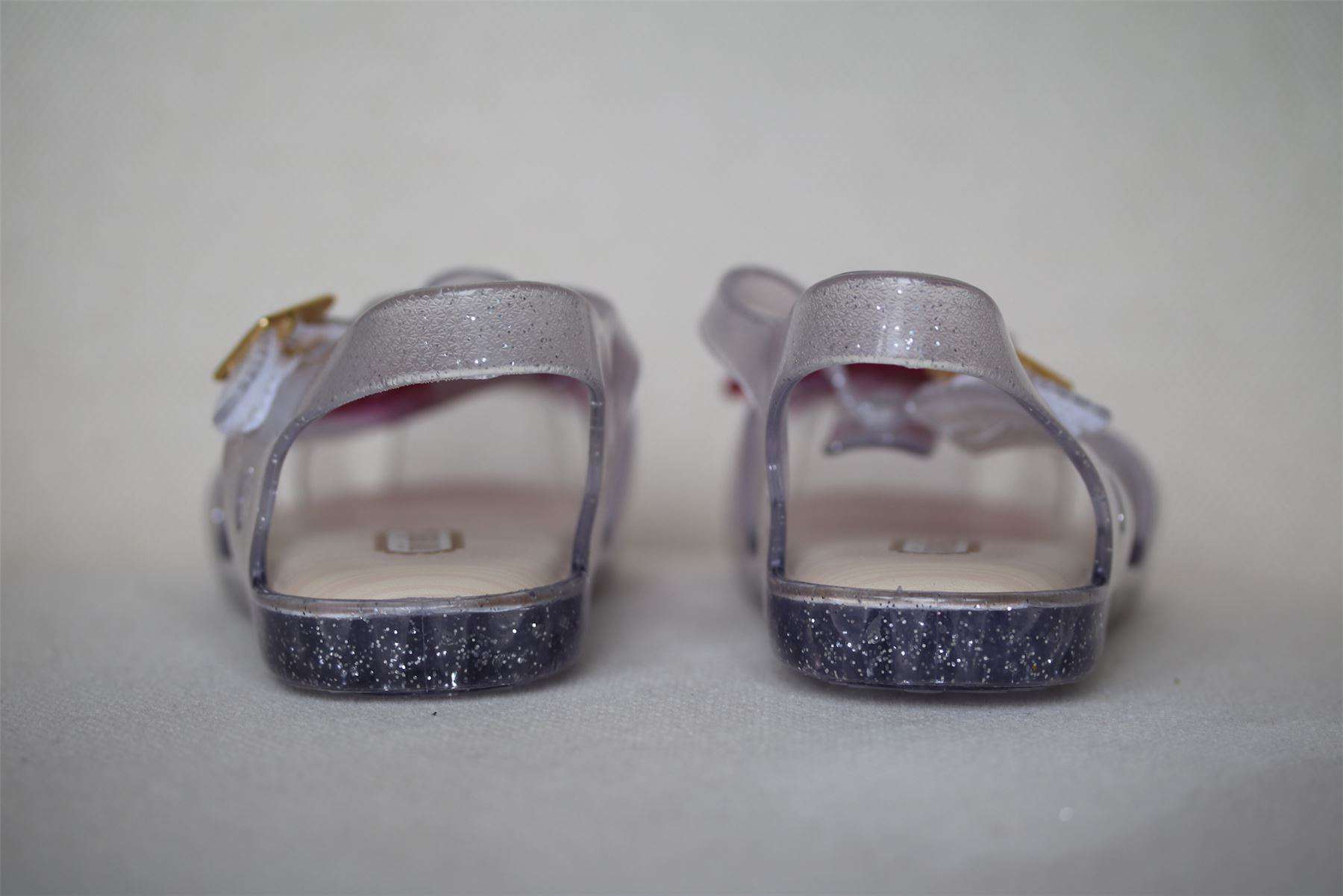 MINI MELISSA GIRLS PALE LILAC ARANHA LOLLYPOP JELLY SHOES EU 24 UK 7 - Image 4