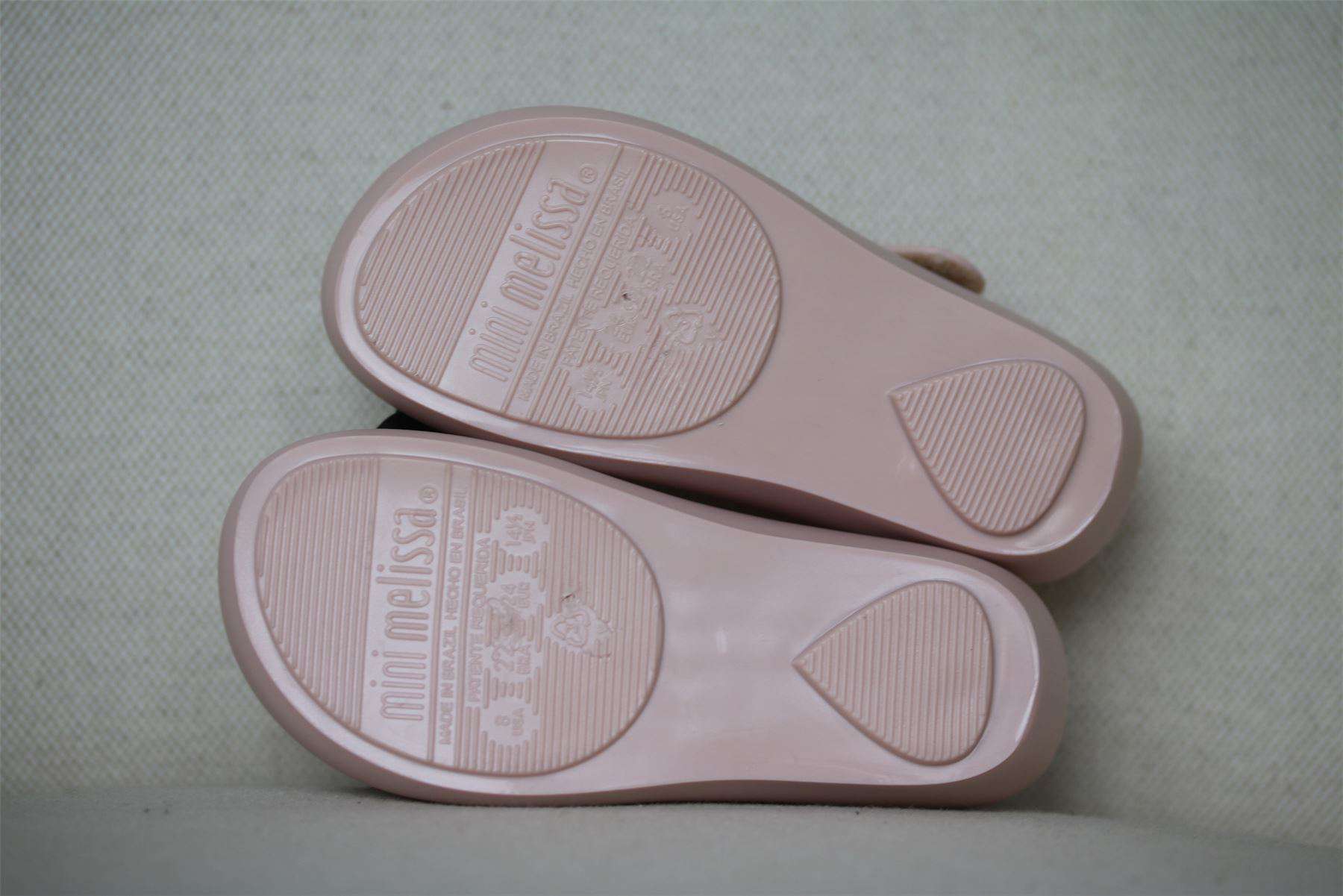 MINI MELISSA GIRLS PALE PINK MINNE MOUSE JELLY SHOES EU 24 UK 7 - Image 5